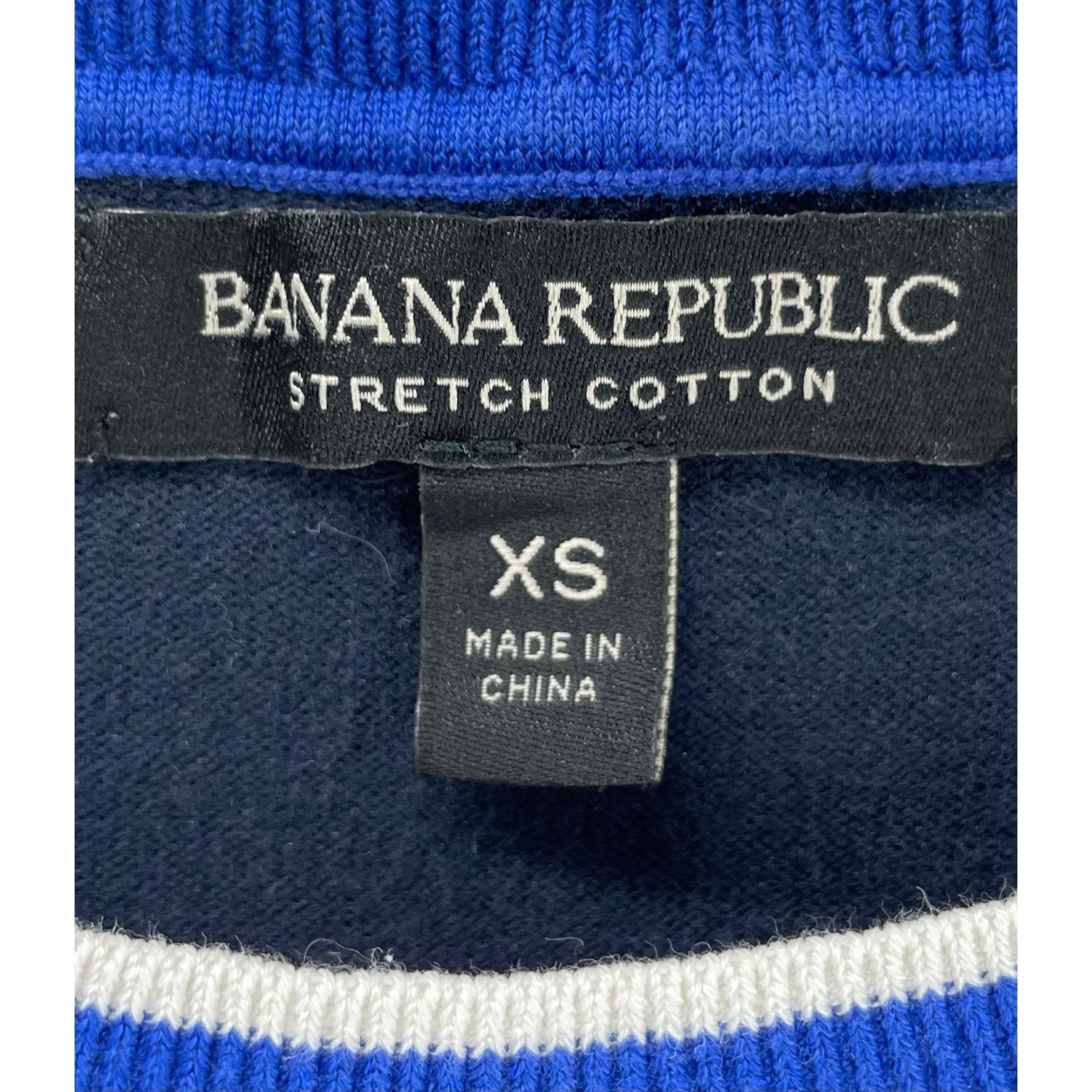 Banana Republic Stretch Cotton Women’s XS Navy & Blue Sweater Vest