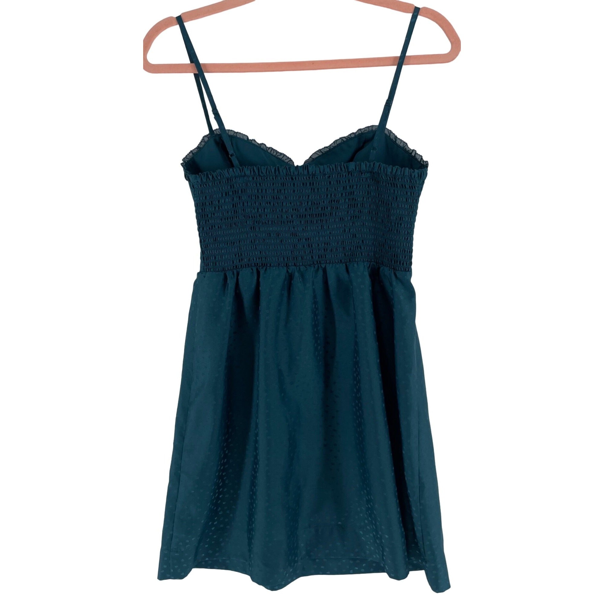 American Eagle Women's Size 4 Teal Green Spaghetti Strap Mini Dress