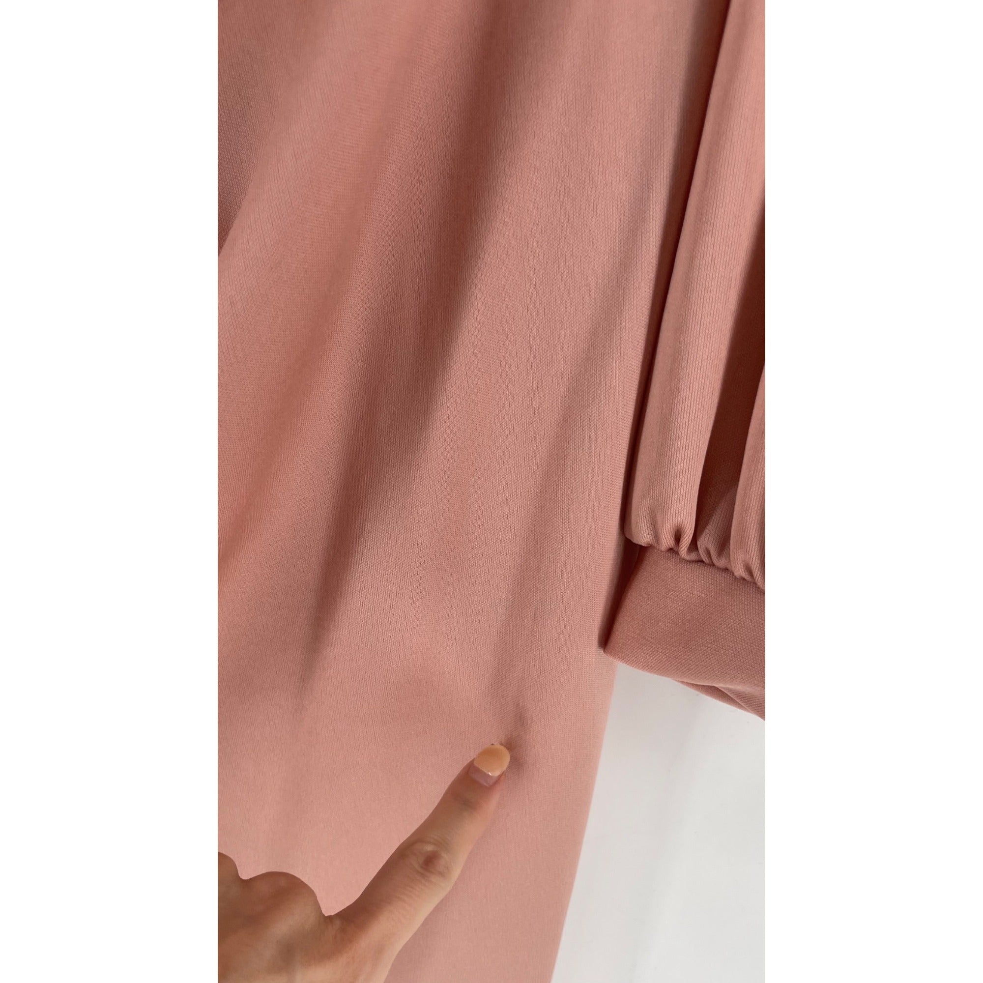 Women's Vintage Size Small Mauve Pink Long-Sleeved Satin Nightgown