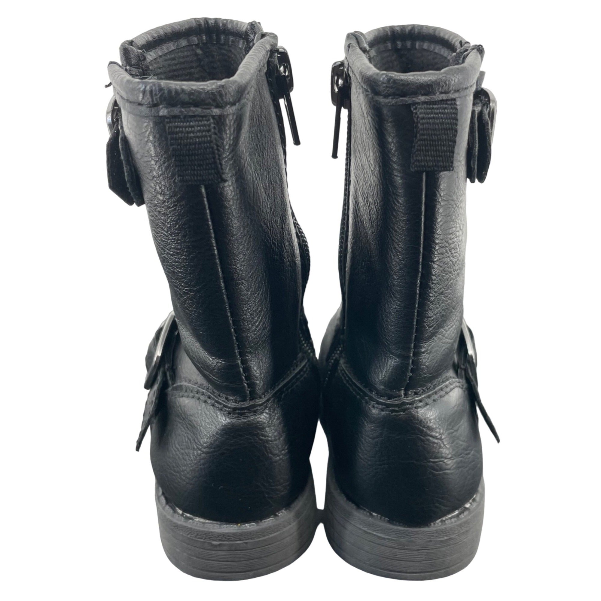 Carter's Girl's Size 6 Black Faux Leather Mid-Calf Booties