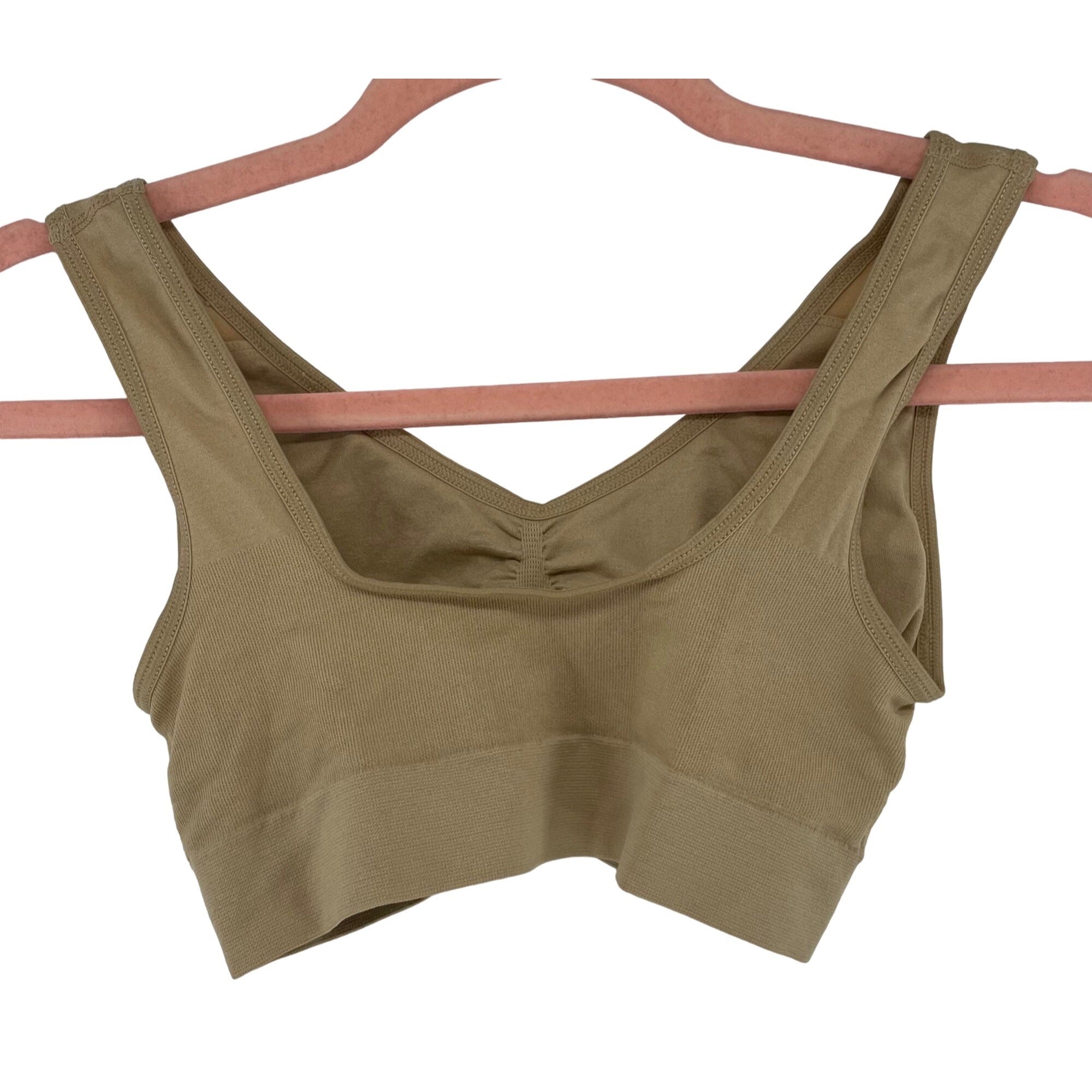 Women's Size Medium Tan Padded Bra