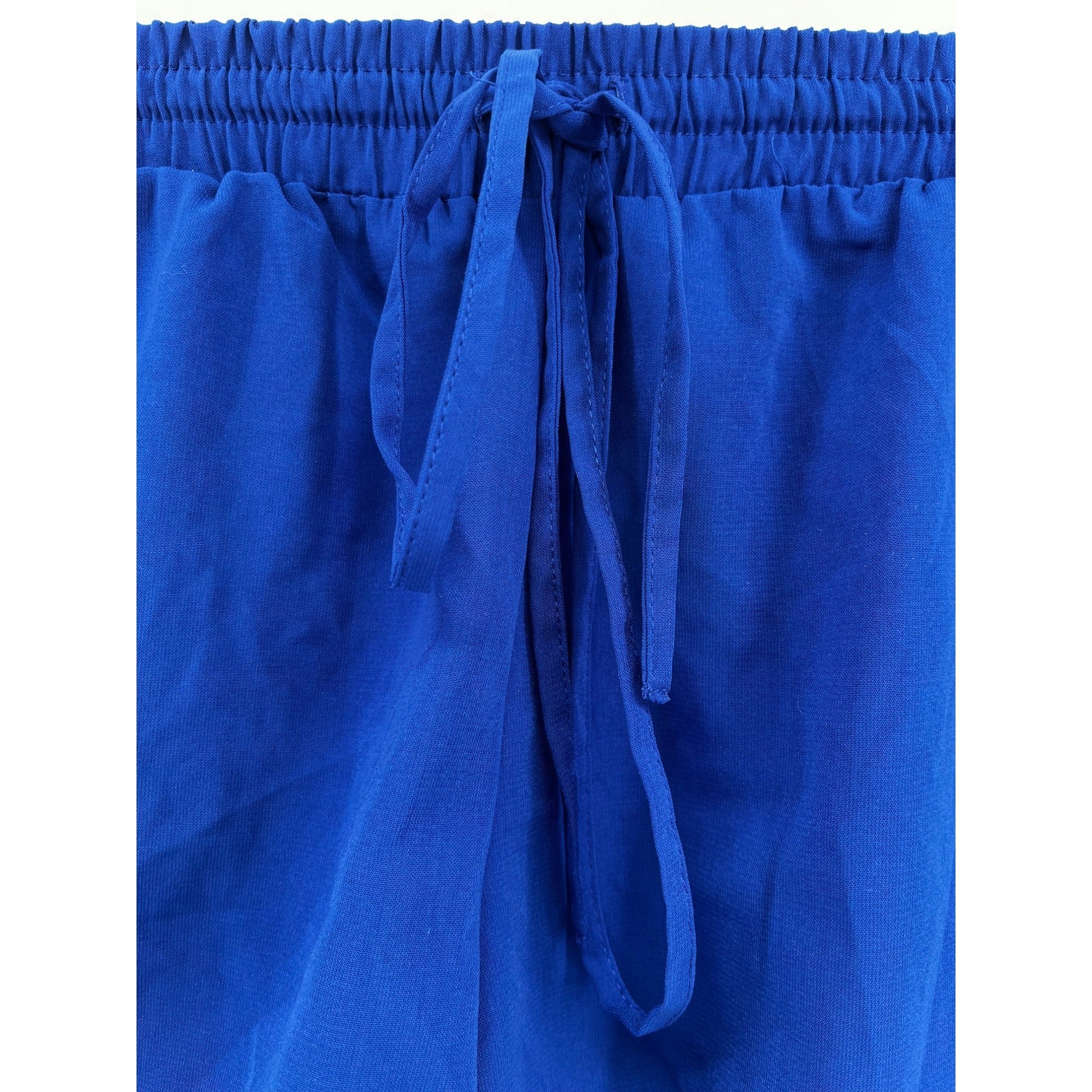 Mine Women's Size Size Large Cobalt Blue Elastic Waist Shorts