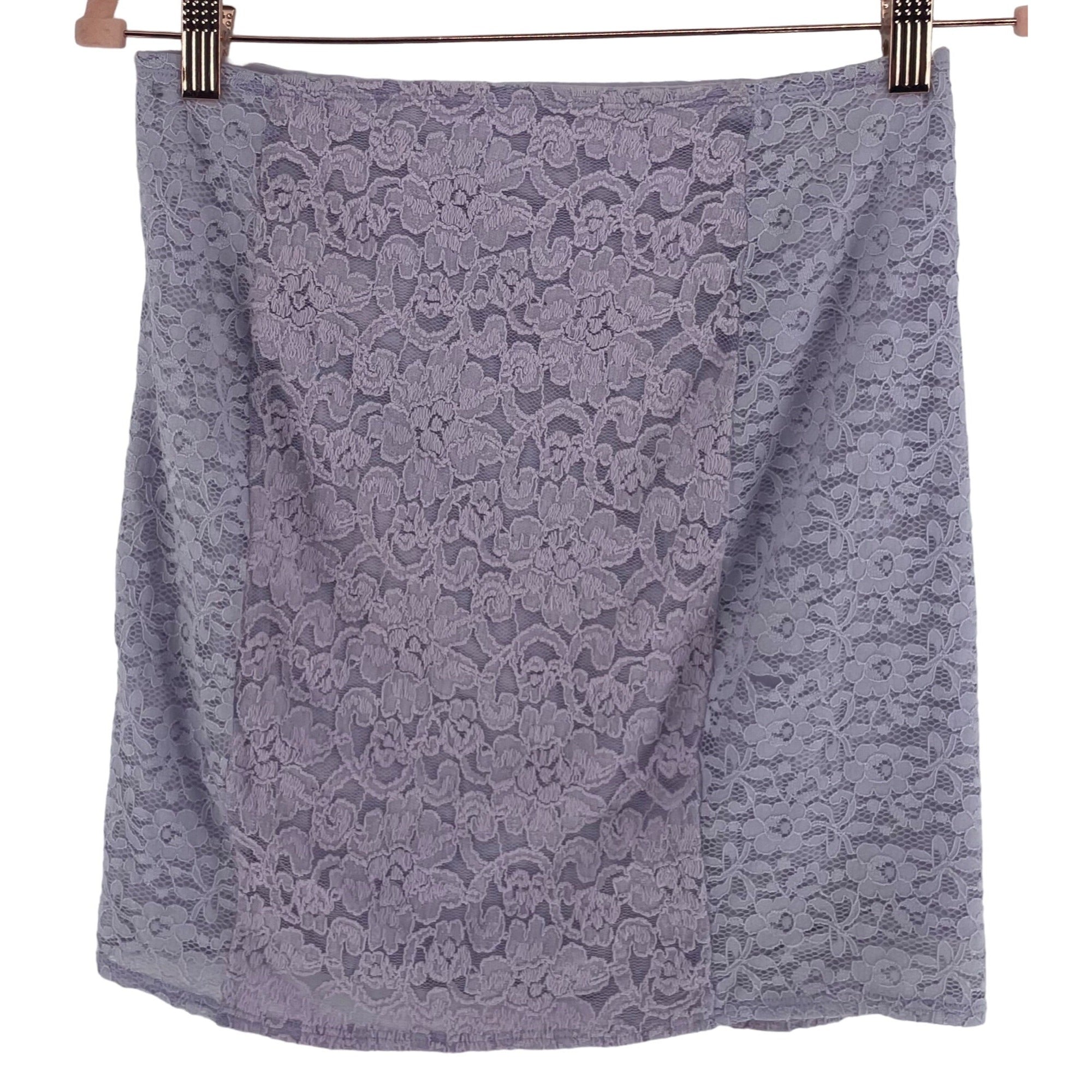 Abercrombie & Fitch Women's Size Medium Lilac Purple Lace Mini Skirt