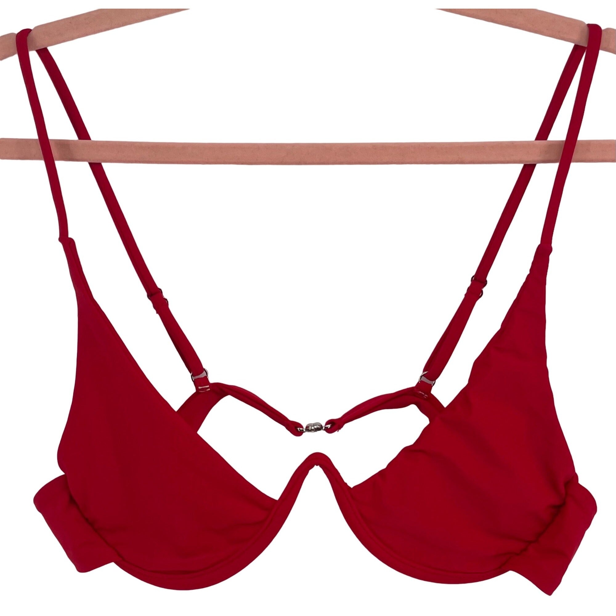 Women's Size Large Red Wired Bikini