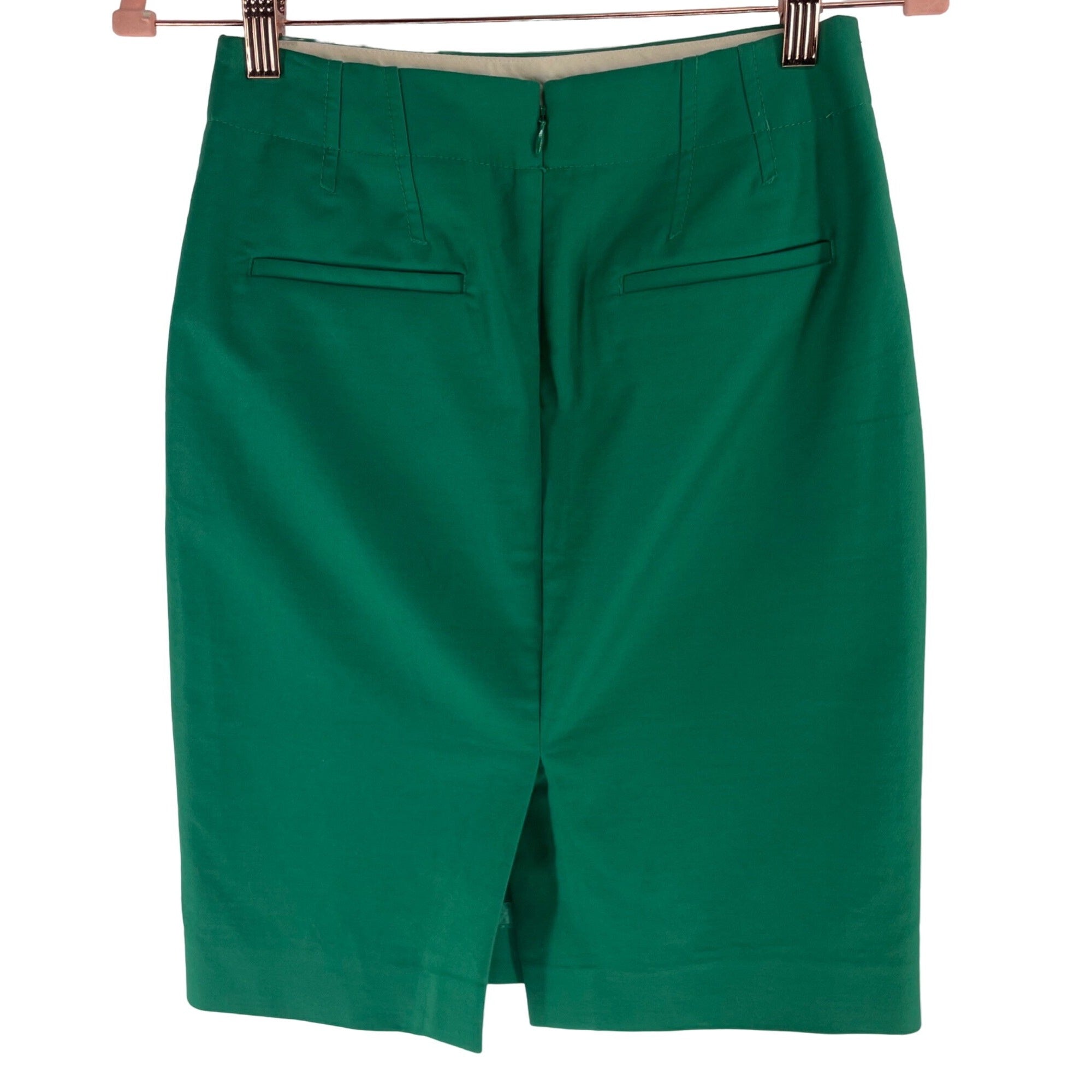 J. Crew Women's Size 00 Green No. 2 Pencil Skirt