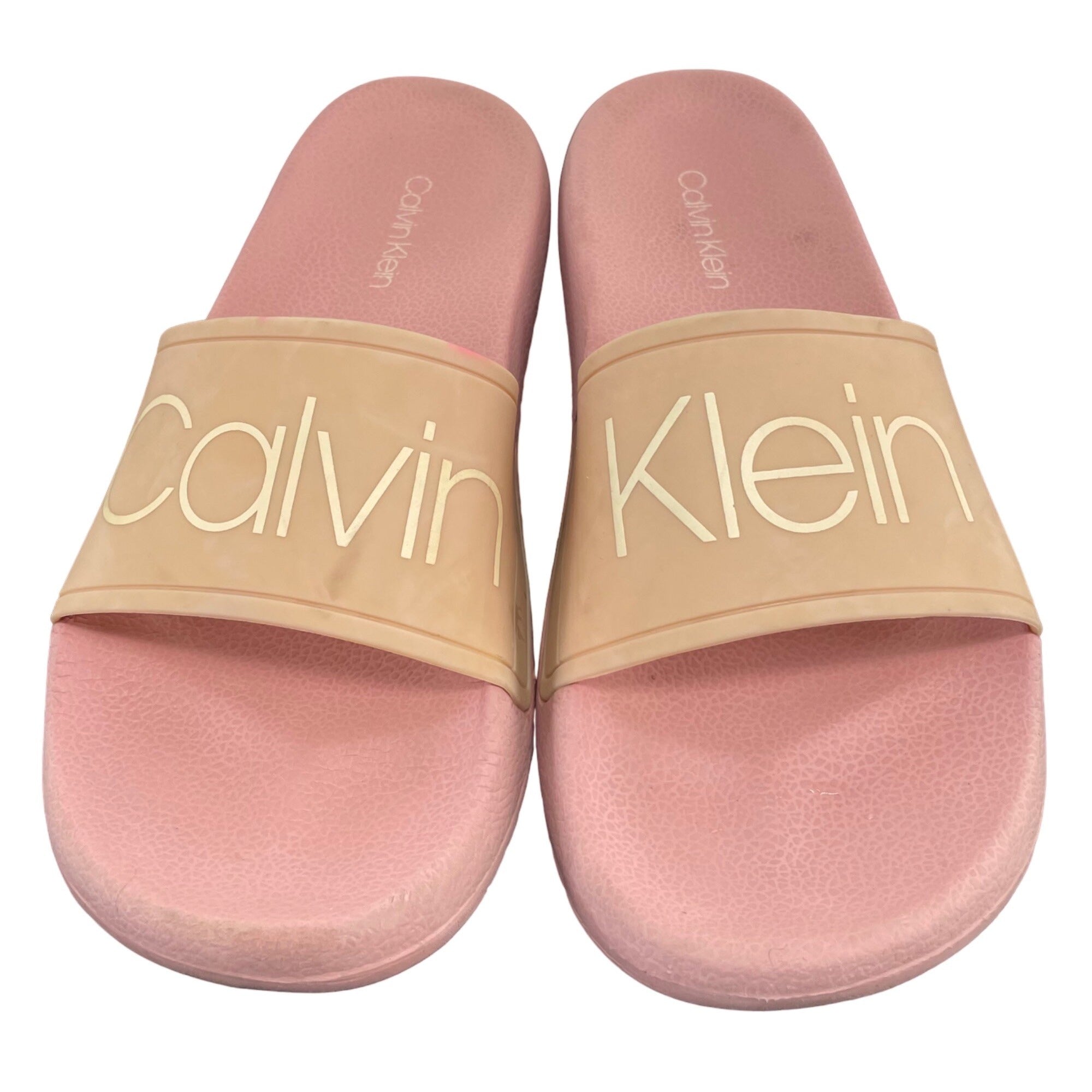 Calvin Klein Women's Size 7 Light Pink Carina Summer Flip Flop