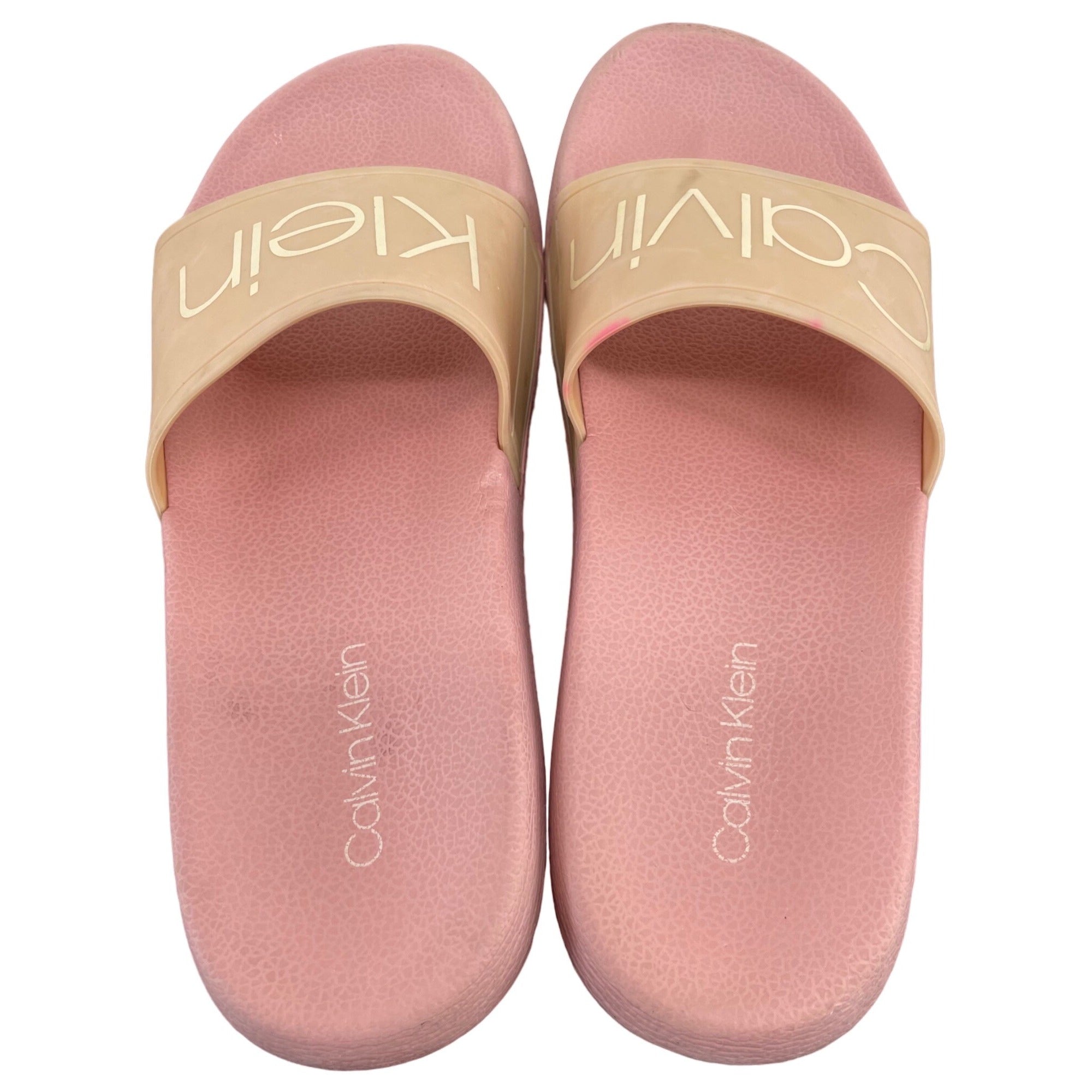 Calvin Klein Women's Size 7 Light Pink Carina Summer Flip Flop