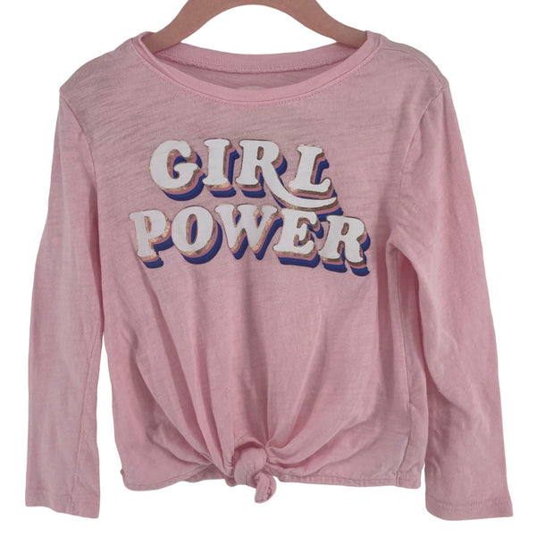 CLEARANCE Old Navy Girl's Size 3T Pink/ Multi-Colored Graphic "Girl Power" Shirt