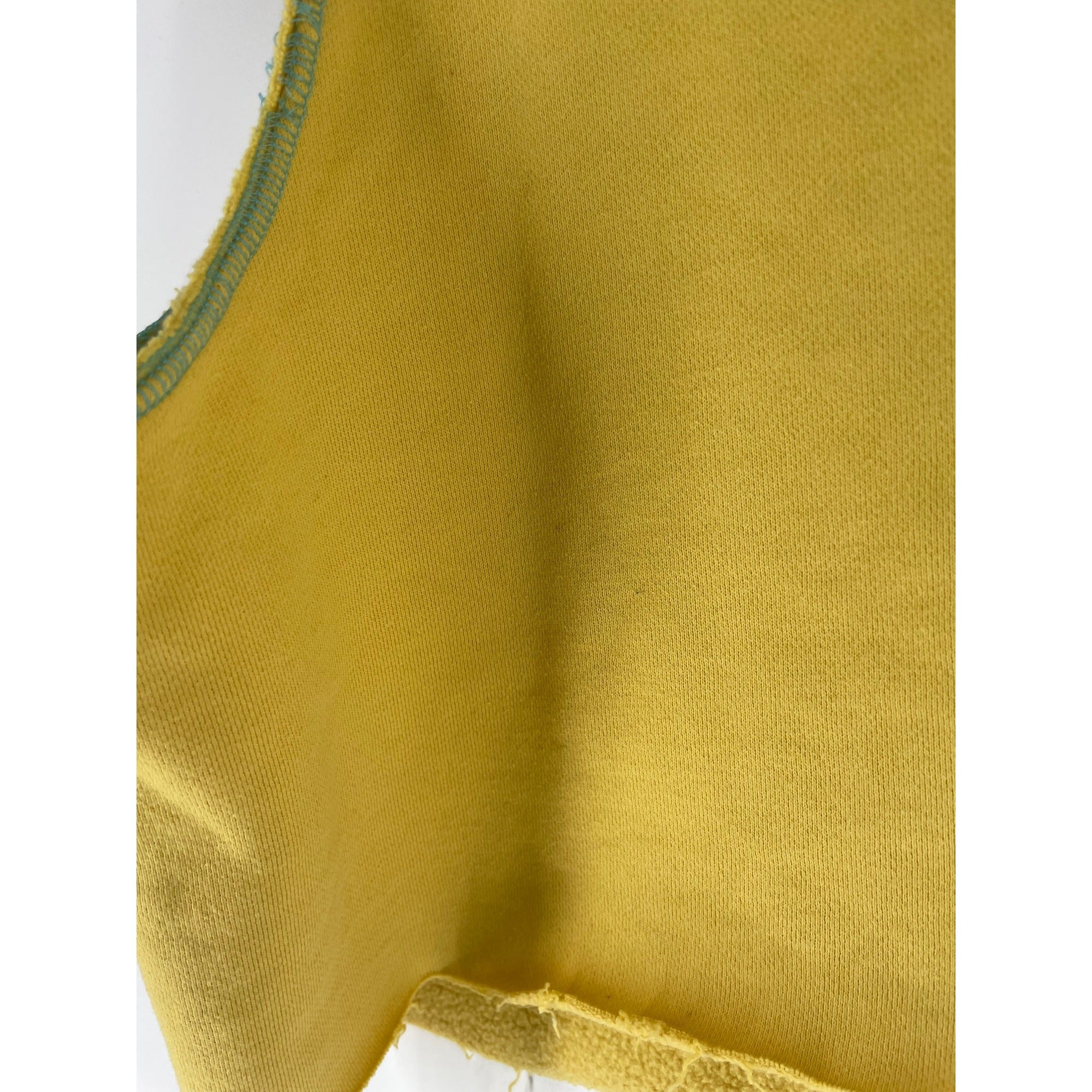 The Quacker Factory Women's Size XL Yellow Fairy Joy Sleeveless Crop Top