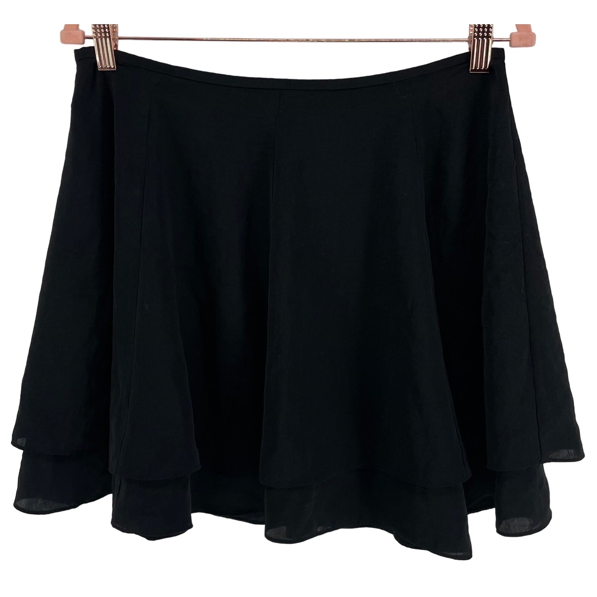 Silence + Noise Women's Size 12 Black A-Line Flowy Mini Skirt