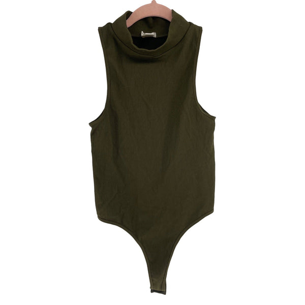 Bozzolo Women's Size M/L Olive/Army Green Tank Top Bodysuit