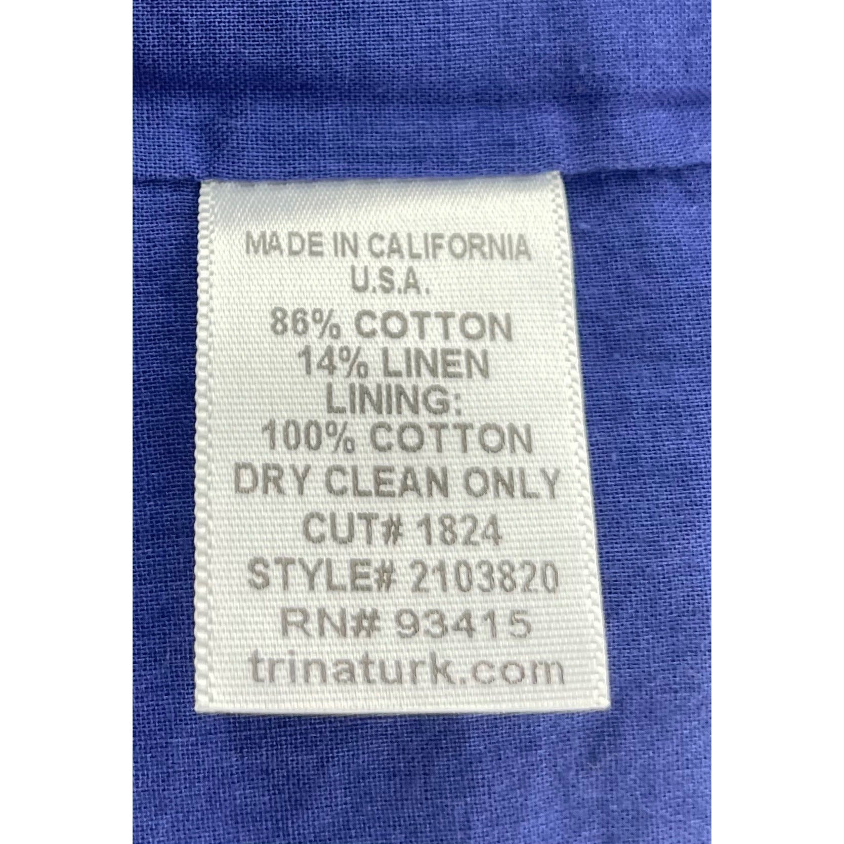 Trina Turk Los Angeles Women's Size 4 Cobalt Blue Mini Skirt