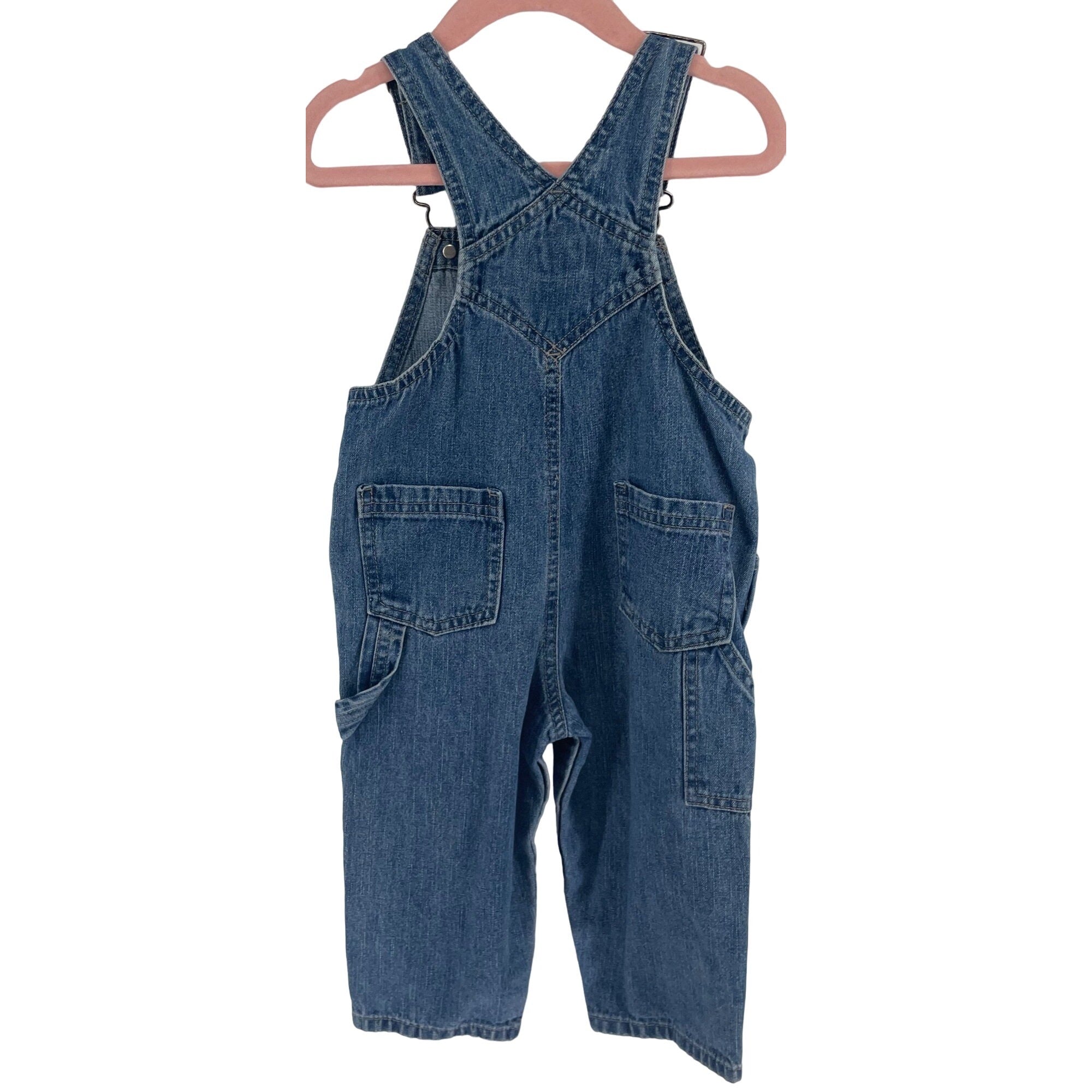 Arizona Jean Company Baby's Unisex Size 18 Months Denim Overalls