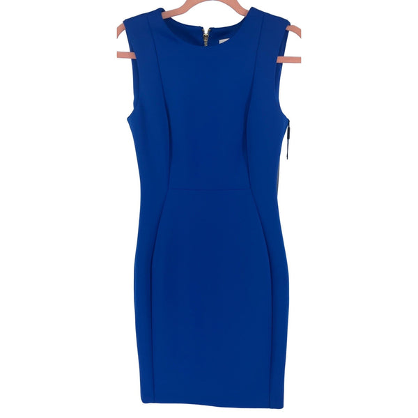 NWT Calvin Klein Women's Size 4 Cobalt Blue Sleeveless Sheath Dress