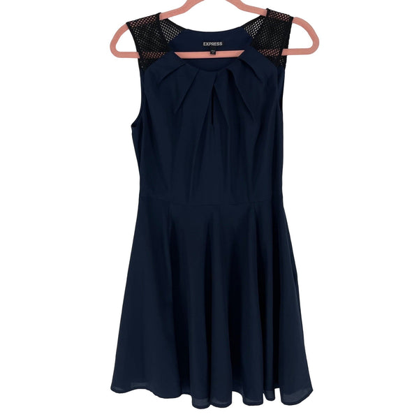 Express Women's Size 6 Navy & Black A-Line Dress