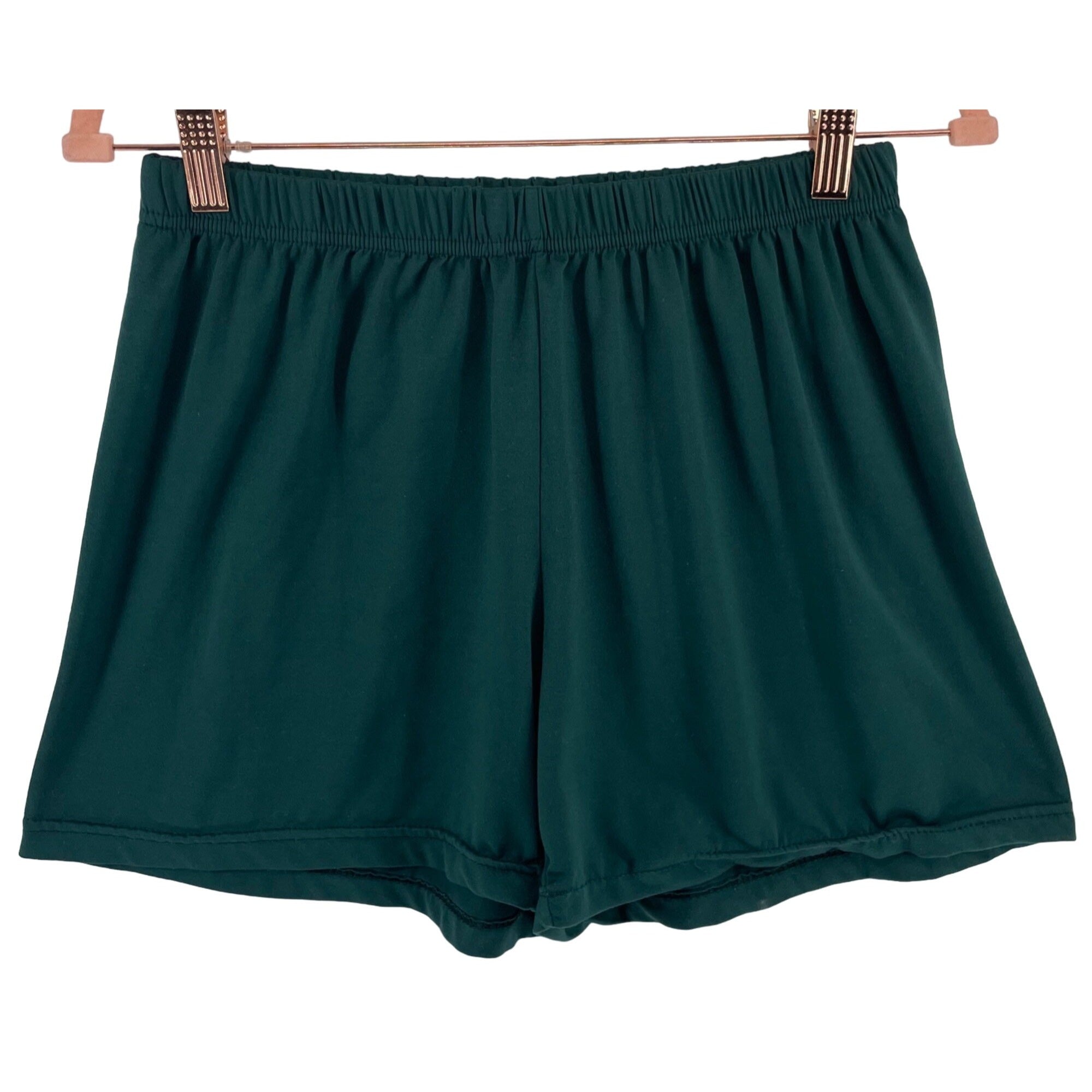 Real Essentials Women's Size Medium Forest Green Casual Shorts