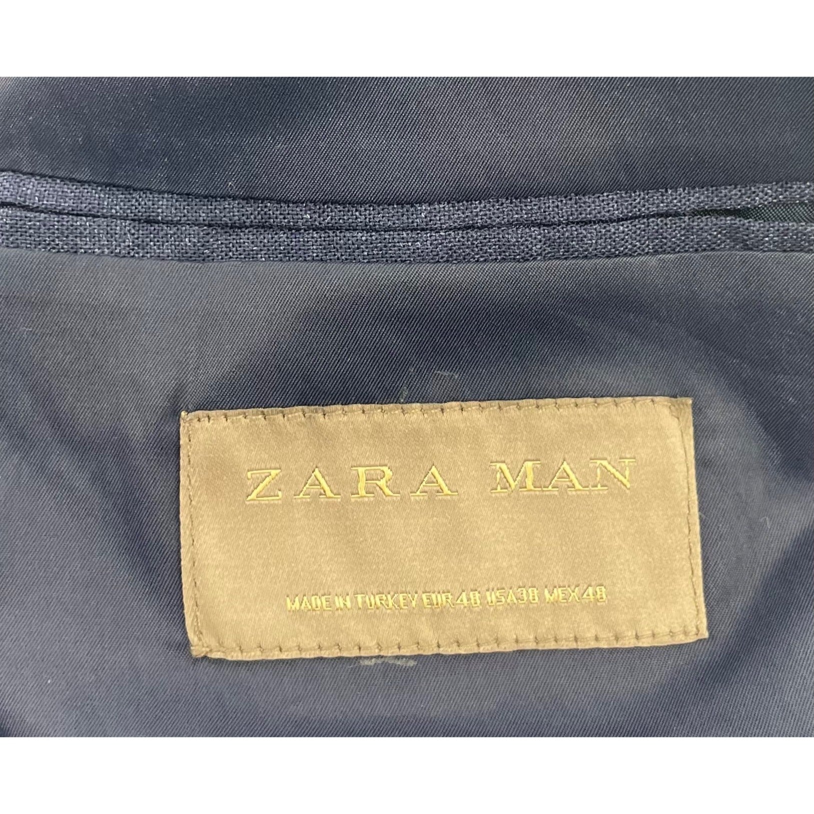 Zara Man Men's Size Small 27S Navy Blue Formal Blazer