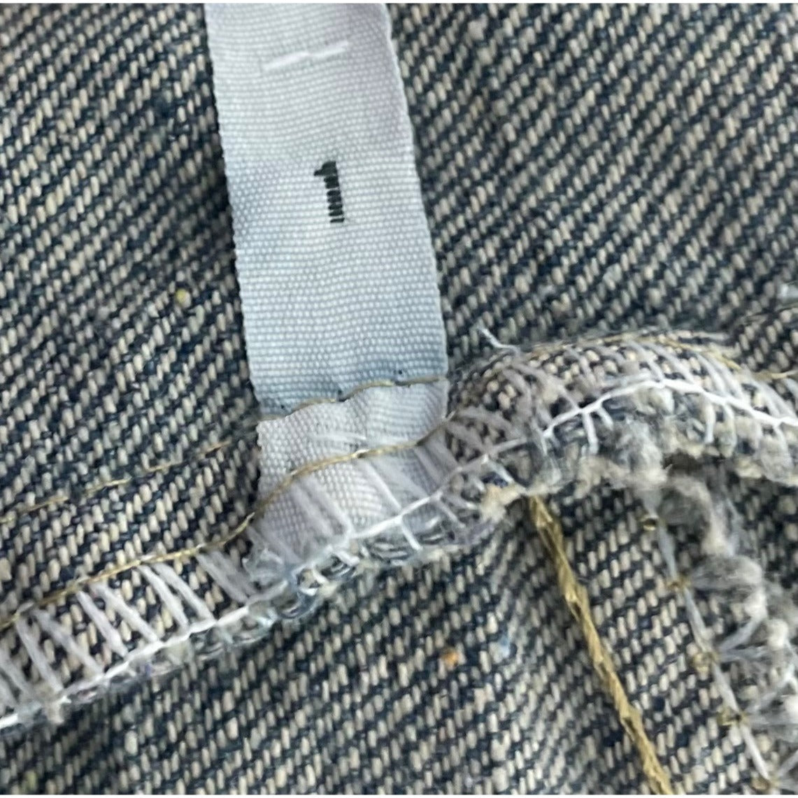 Women's Size Large Dark Wash Faded Vintage Denim Vest