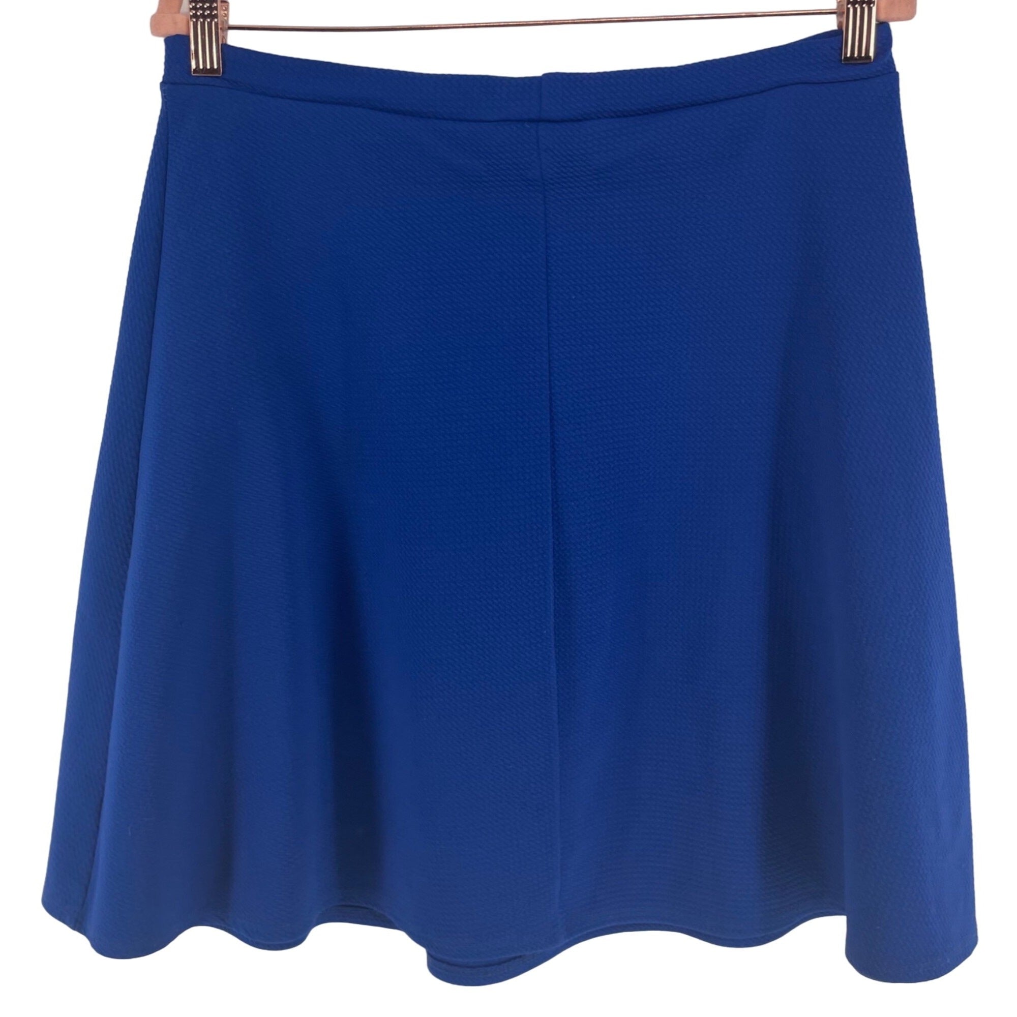 MYTH Women's Size Large Cobalt Blue Pleated A-Line Mini Skirt