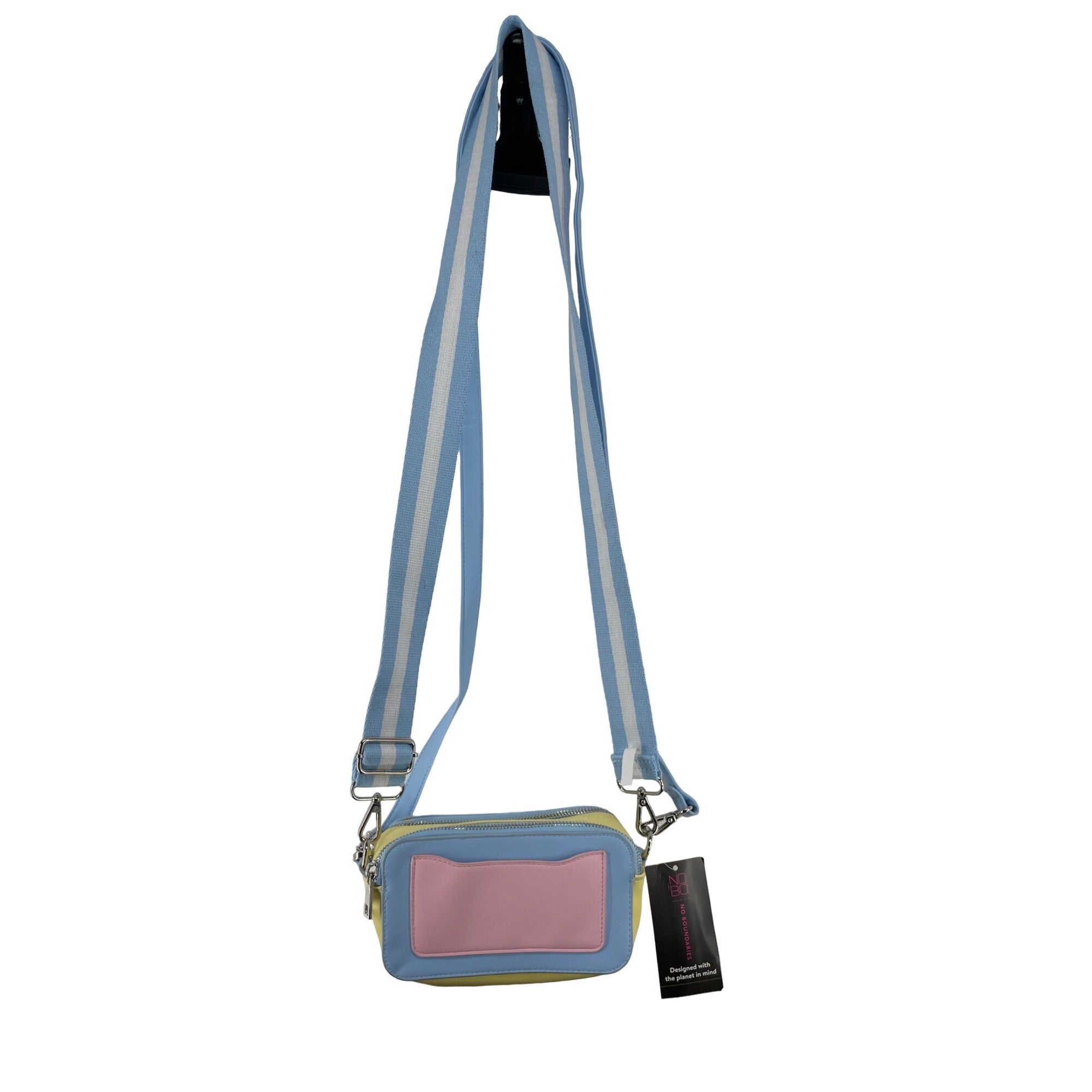 NWT No Boundaries Girl's Pink, Yellow & Blue Camera Crossbody Bag