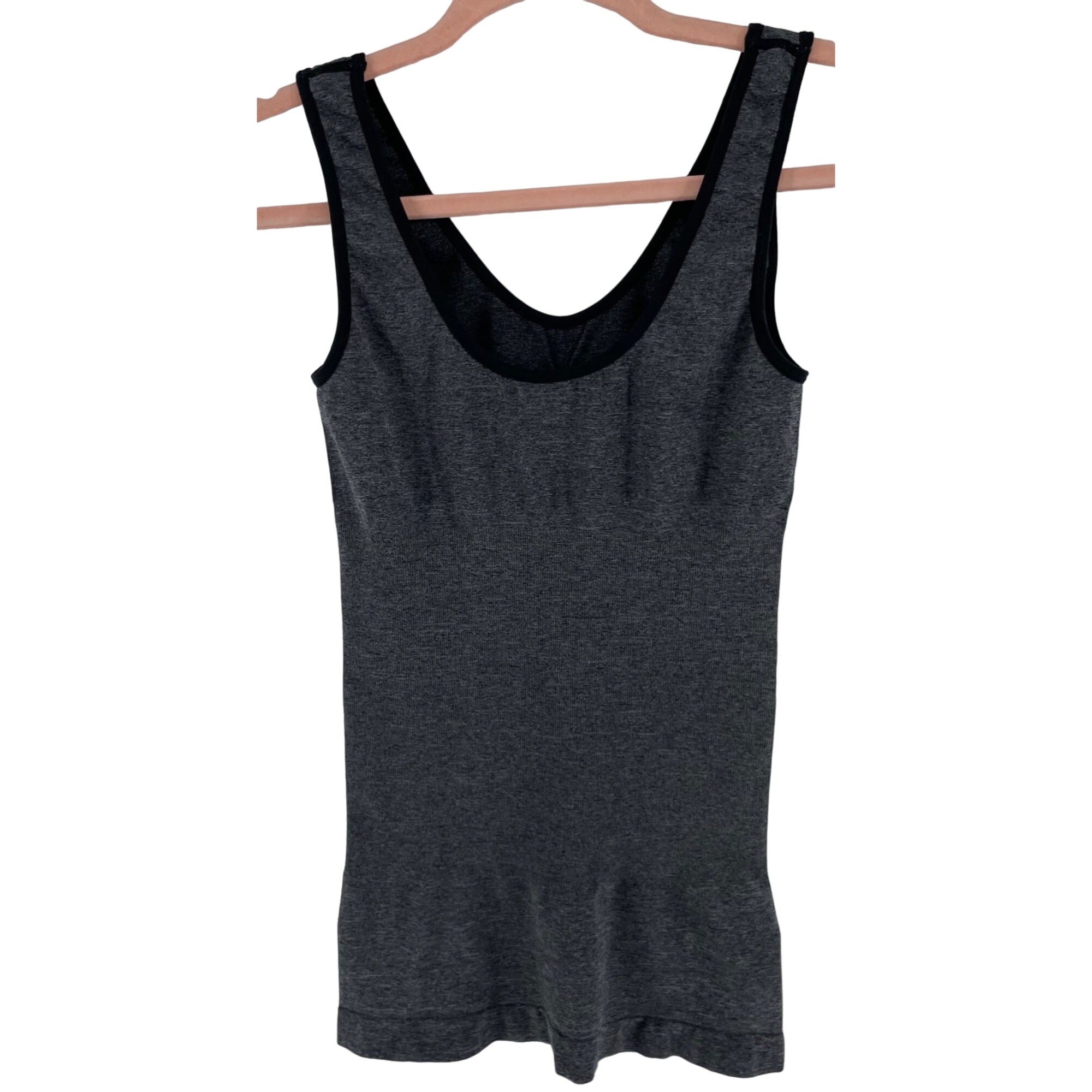 Women's Size Large Grey Stretchy Workout Tank Top