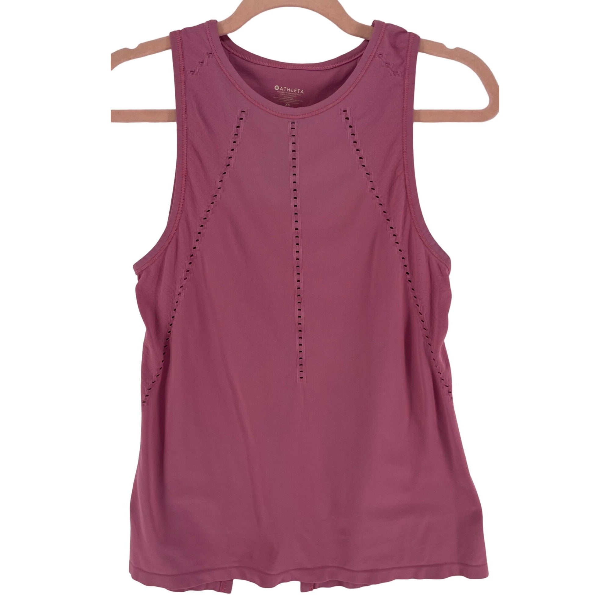 Athleta Women's Size XS Mauve Pink Sleeveless Workout Tank Top