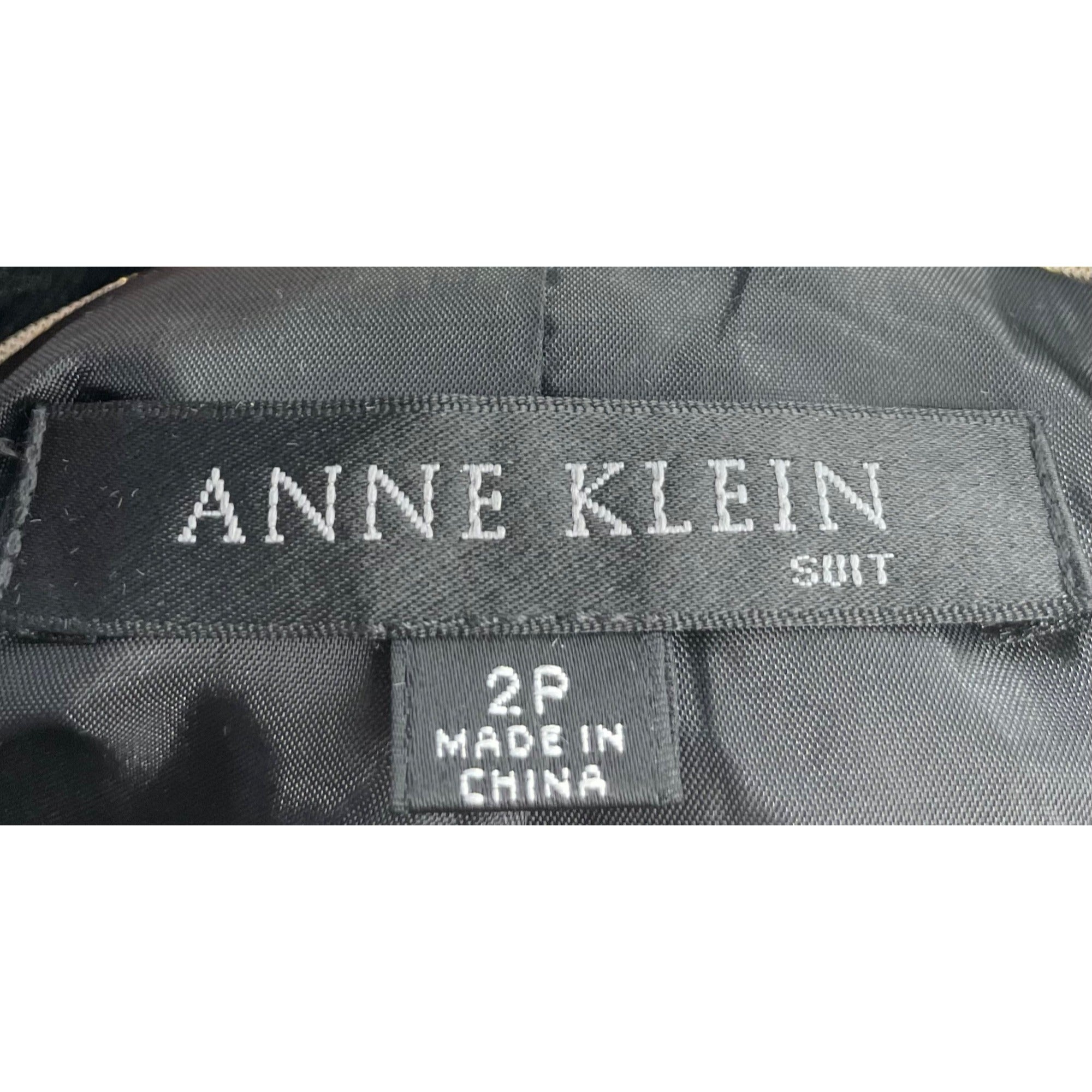 Anne Klein Women's Size 2P Black Business Suit Blazer