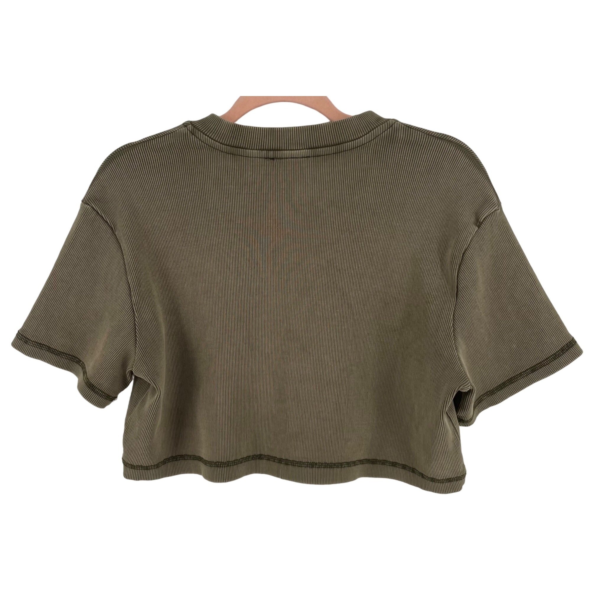 Urban Outfitters Women's Size Medium Olive Green Crop Top