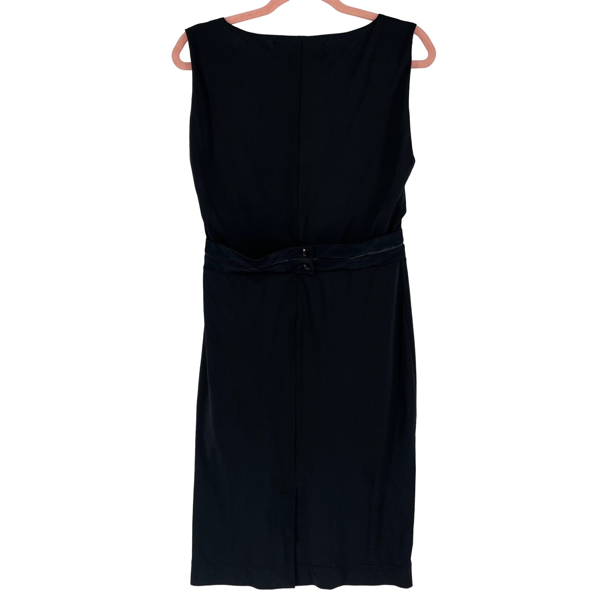 Zara Women's Size Large Black Sleeveless Sheath Cocktail Dress