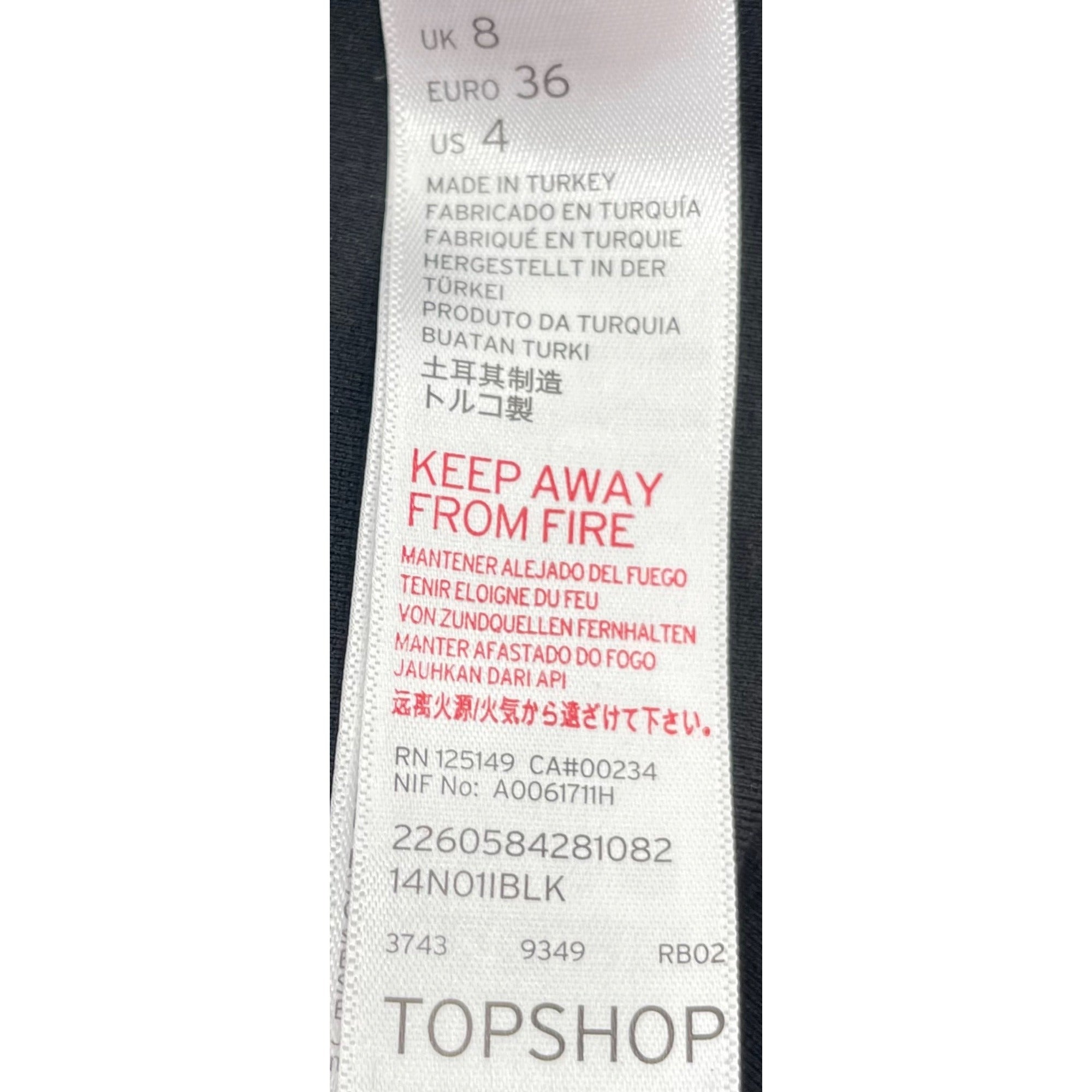 Topshop Women's Size 4 Black Lace Trim High-Waisted Shorts