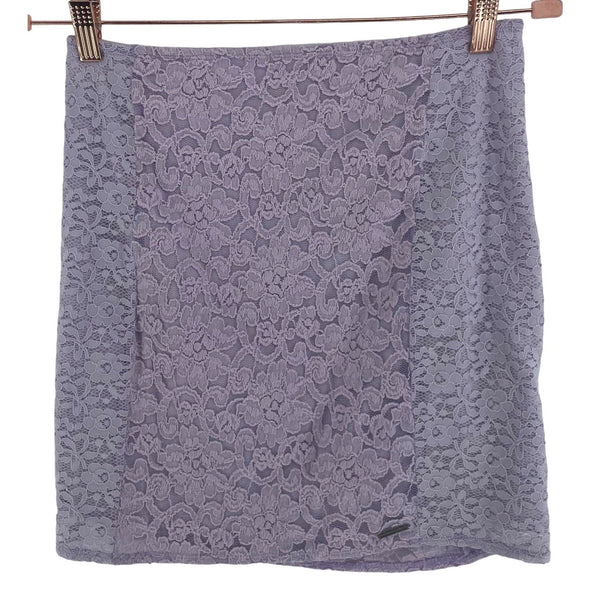 Abercrombie & Fitch Women's Size Medium Lilac Purple Lace Mini Skirt