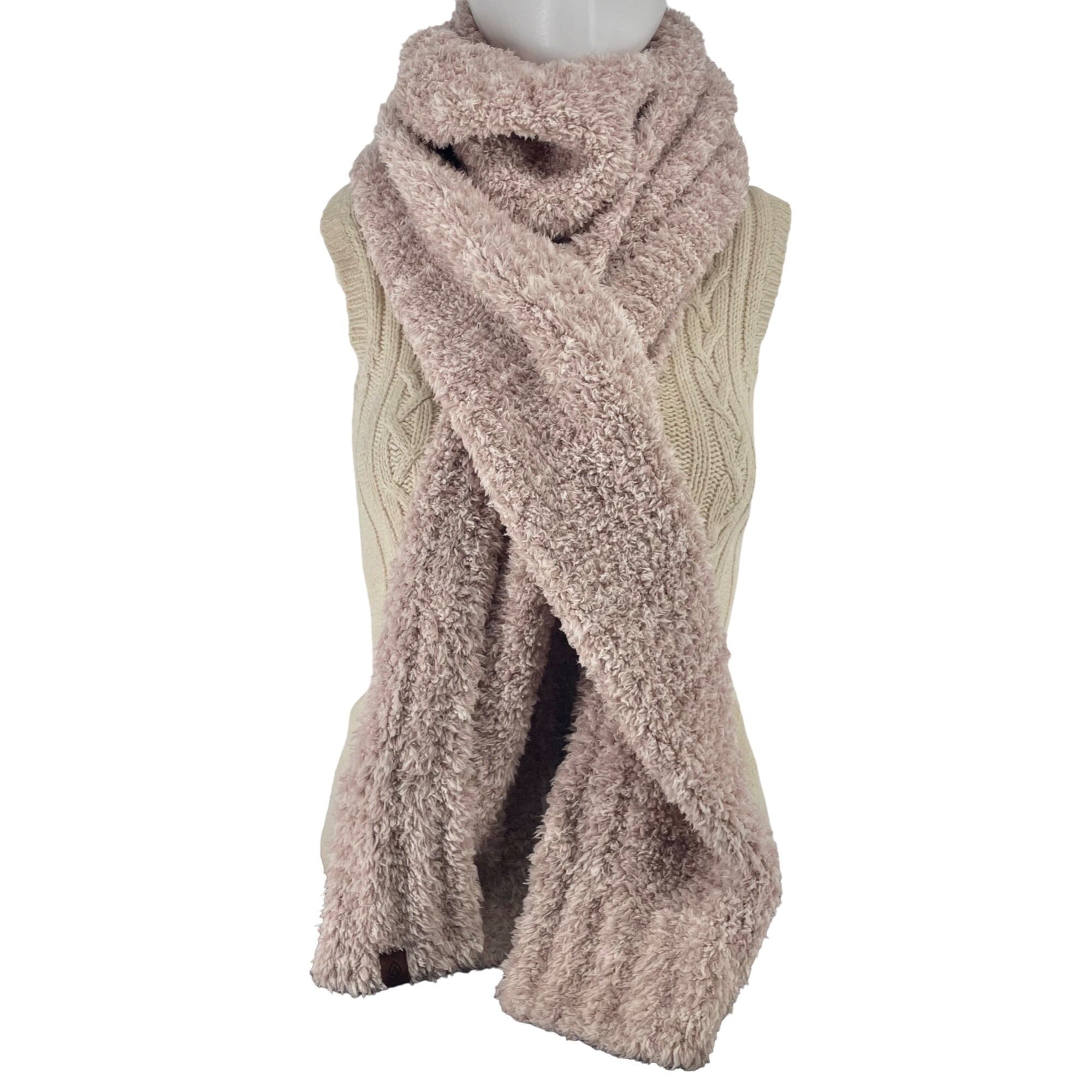 NWOT Aspen Women's Mauve Pink Cozy Plush Scarf