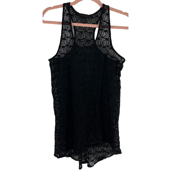 Steve Madden Women's Size XS/S Black Sleeveless Lace Mini Dress