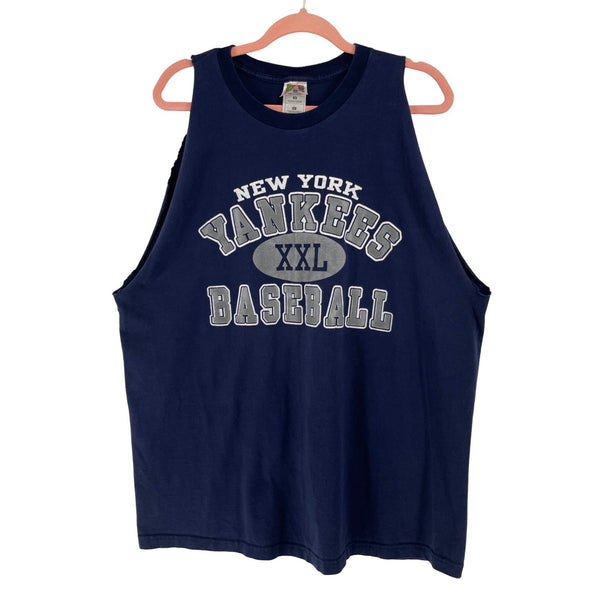 New York Yankees Baseball Men's XXL Navy Sleeveless Tank Shirt