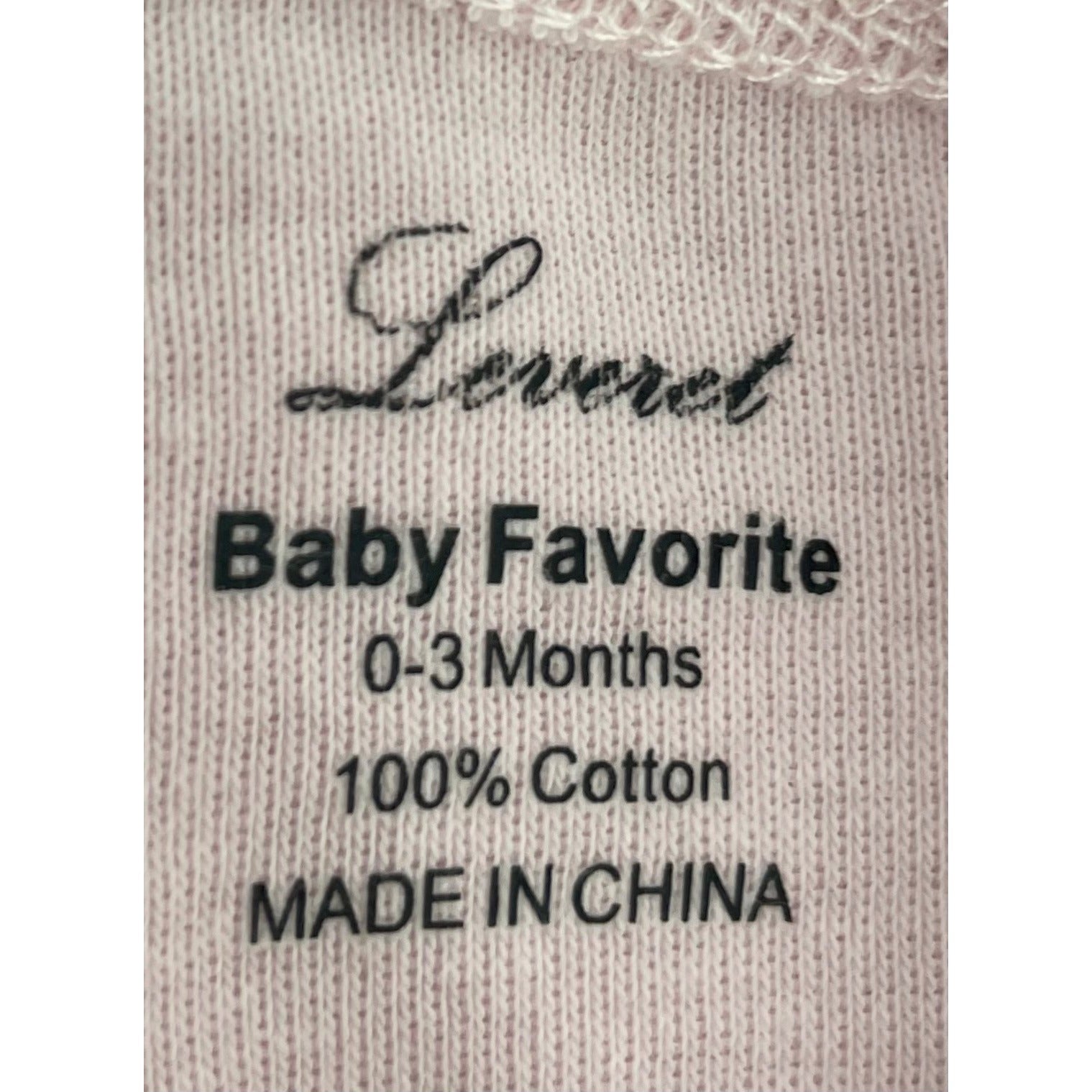 Leveret Baby Girl's Size 0-3 Months Light Pink Floral Onesie