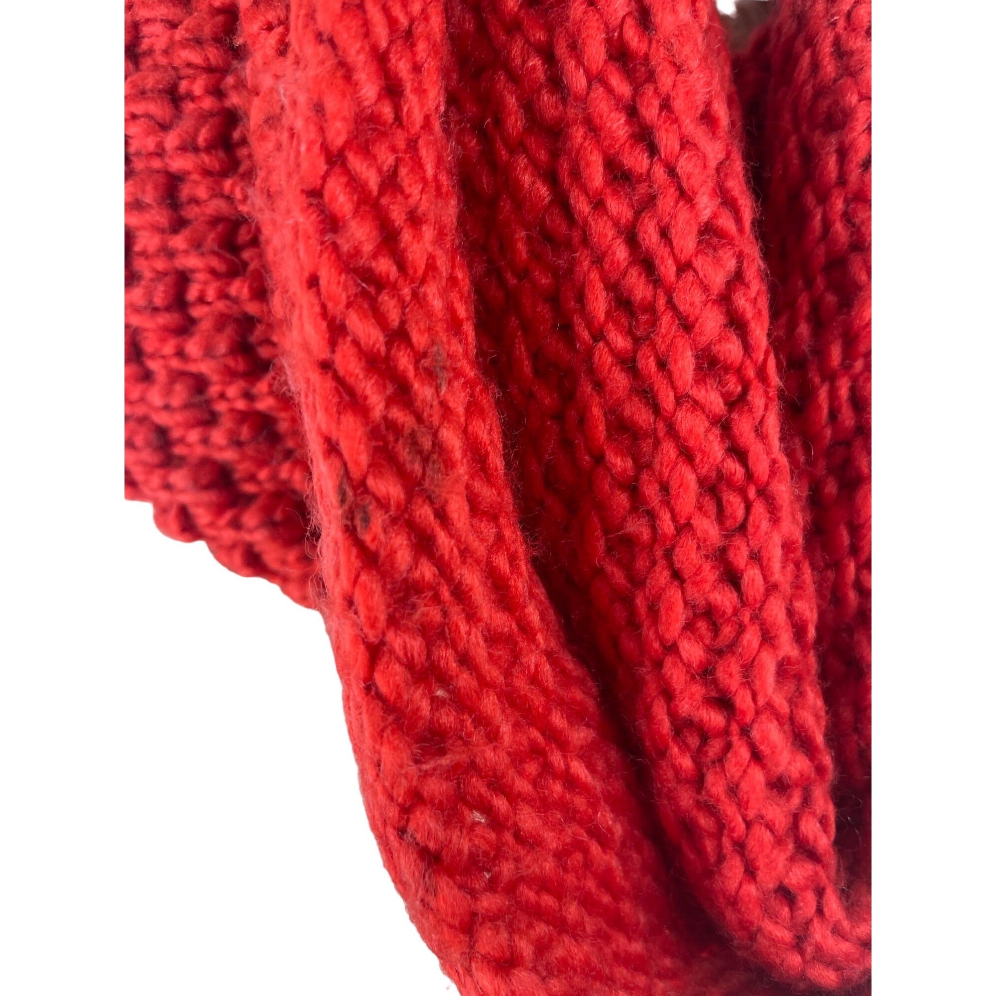 Gap Women's New Vermillion Orange Knit Infinity Loop Snood Scarf