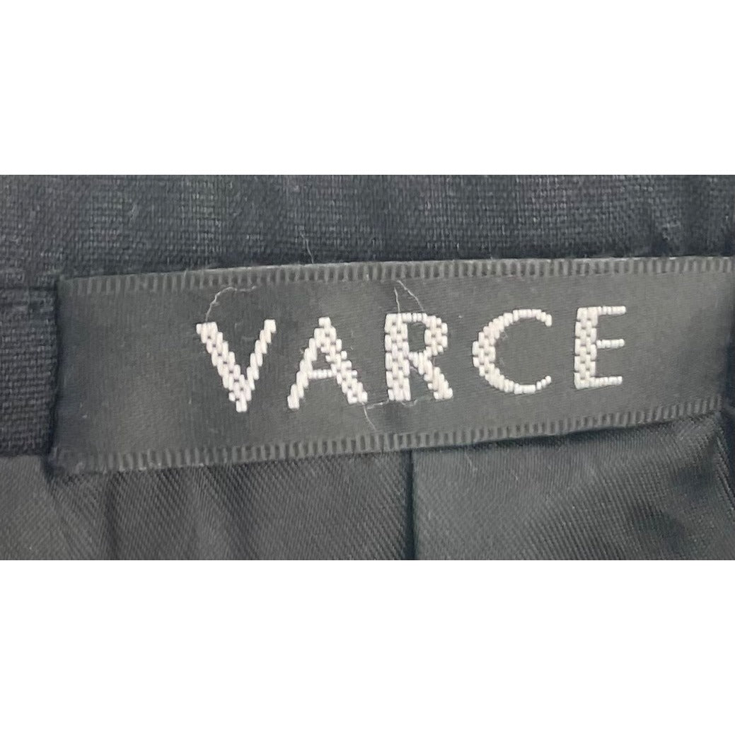 Varce Men's Size 42R Black Double-Breasted Business Suit Blazer