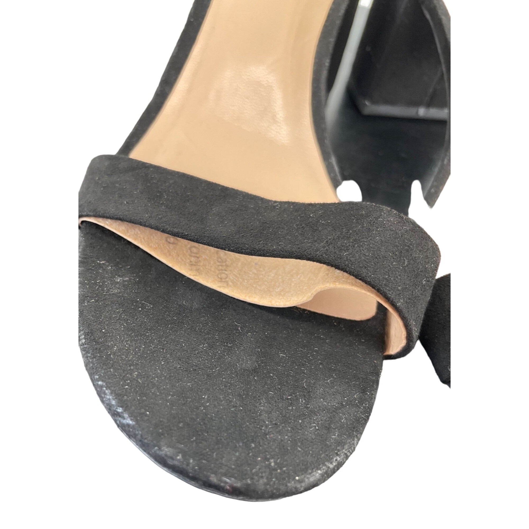 A New Day Women's Size 6.5 Black Suede Ankle Strap Sandals