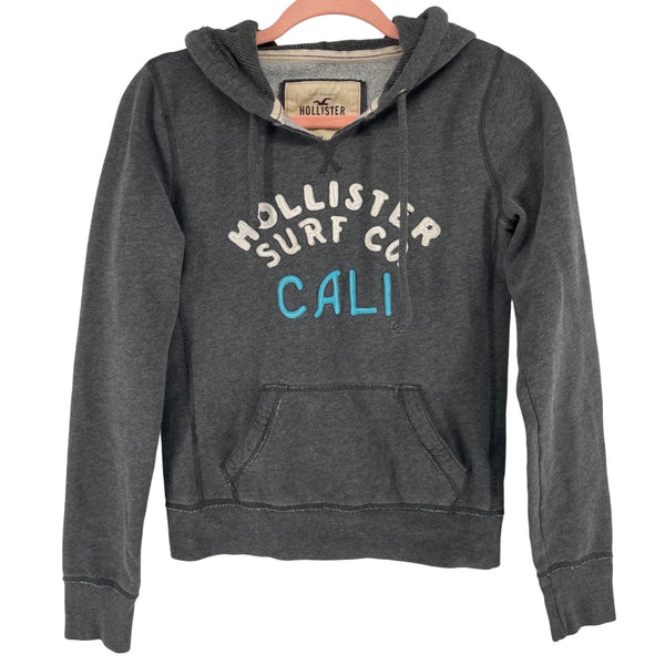 Hollister Surf Co. Cali Women's Size Medium Grey Hoodie Sweatshirt