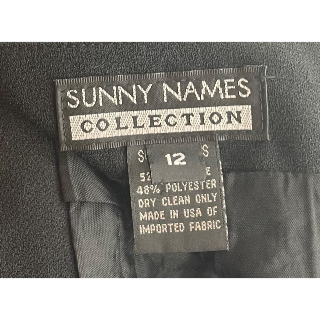 Sunny Names Women's Size 12 Black Mini Skirt W/ Silver Front Buckle