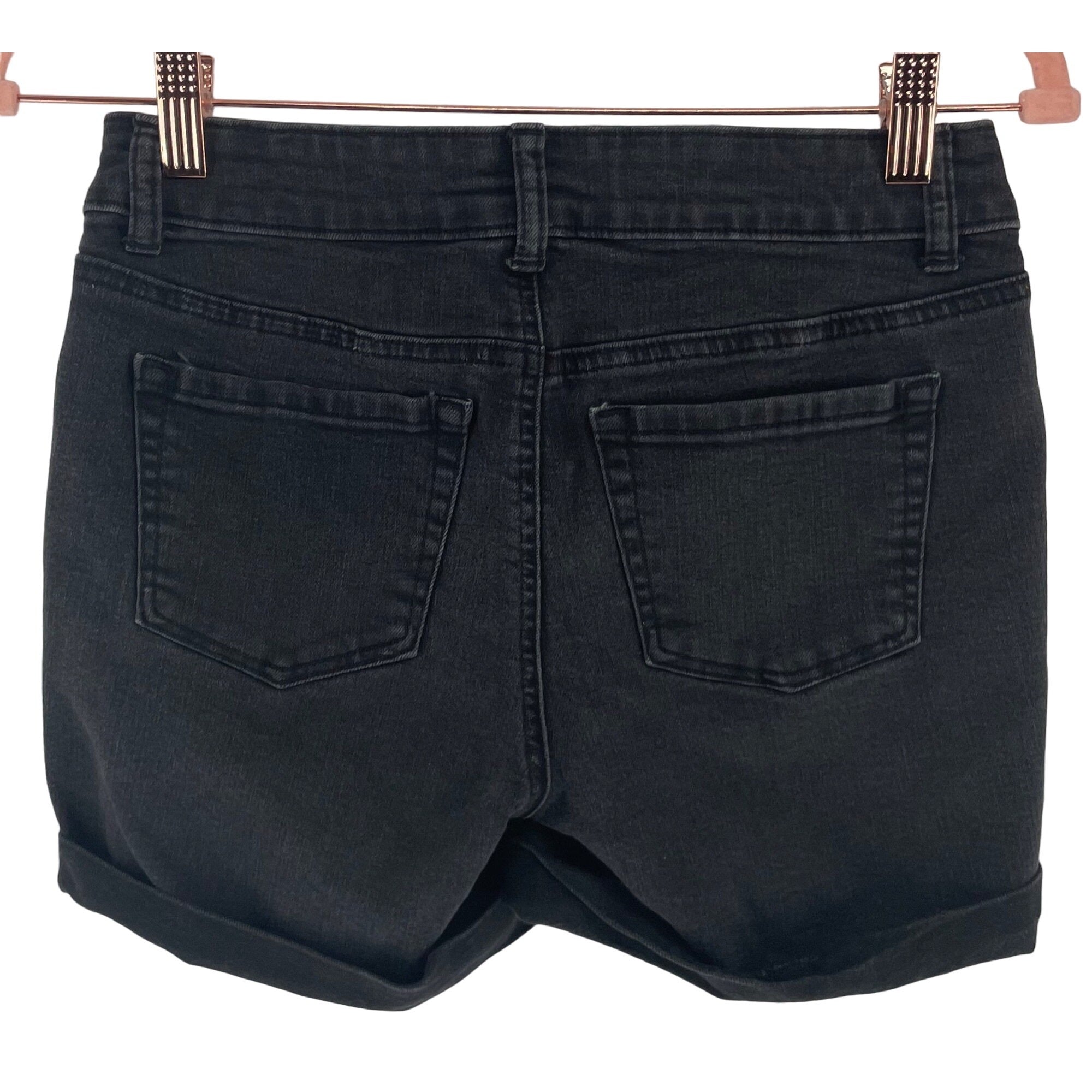 So Women's Size 3 Black Denim Low-Rise Shorts