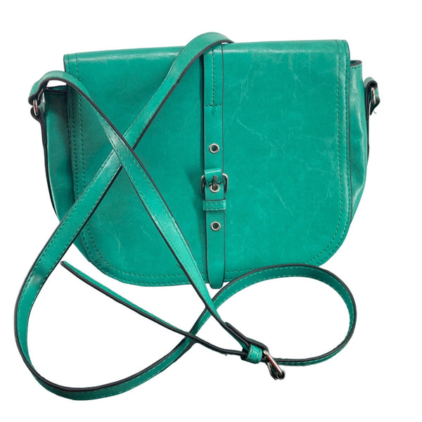 NWT Van Heusen Women's Teal Green Leather Satchel Shoulder Bag