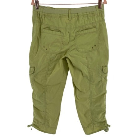 Chico's Women's Size .5 Chop Green Cargo Cropped Pants