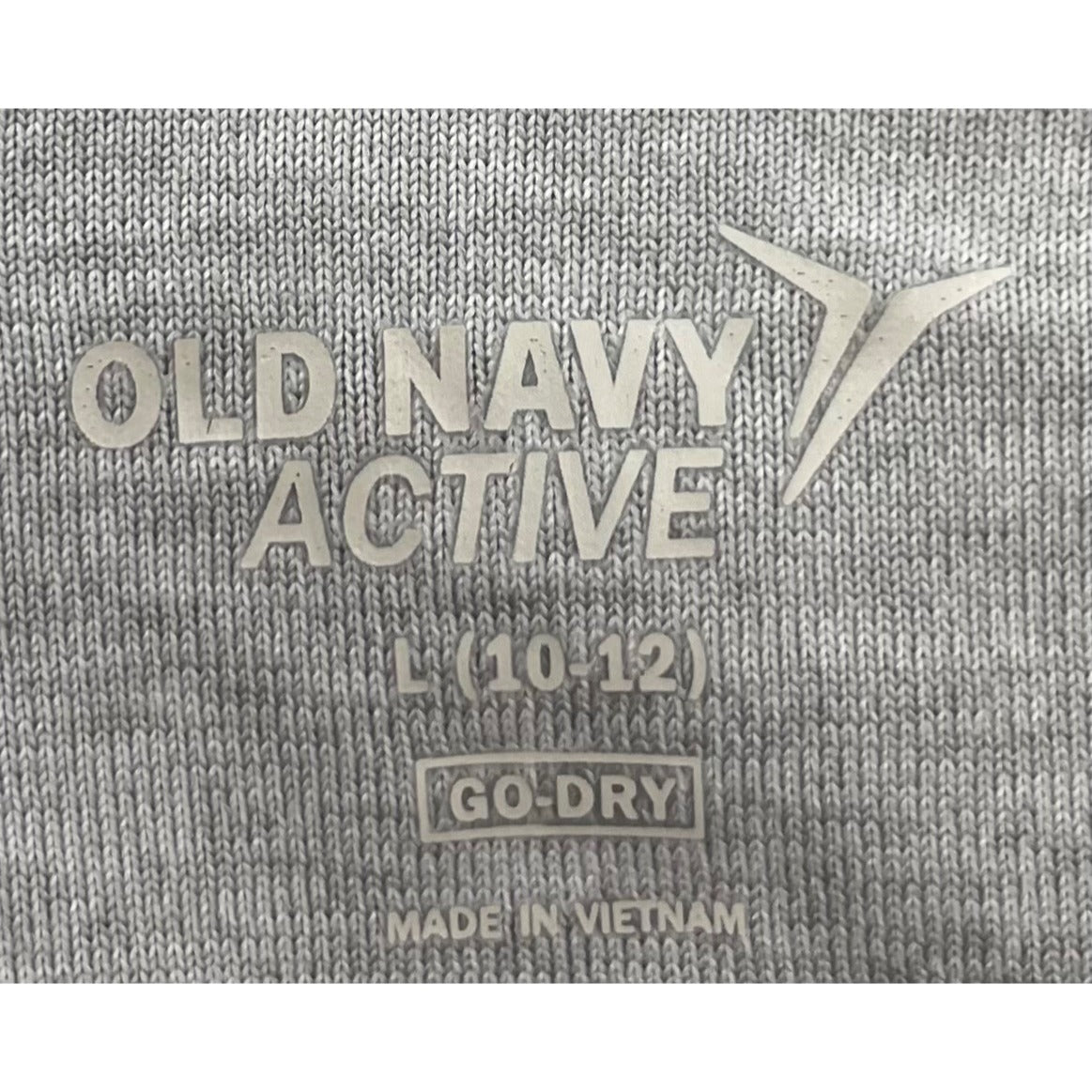 Old Navy Active Girl's Size Large (Age 10-12) Grey Exercise Top