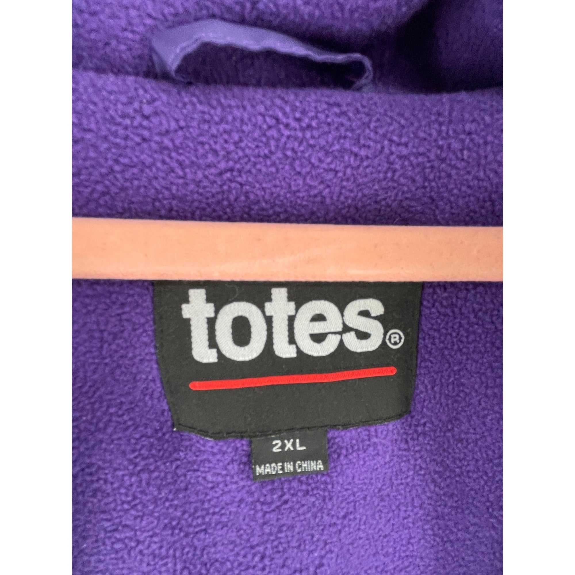 Totes Women's Size 2XL Dark Purple Teddy-Lined Windbreaker Coat