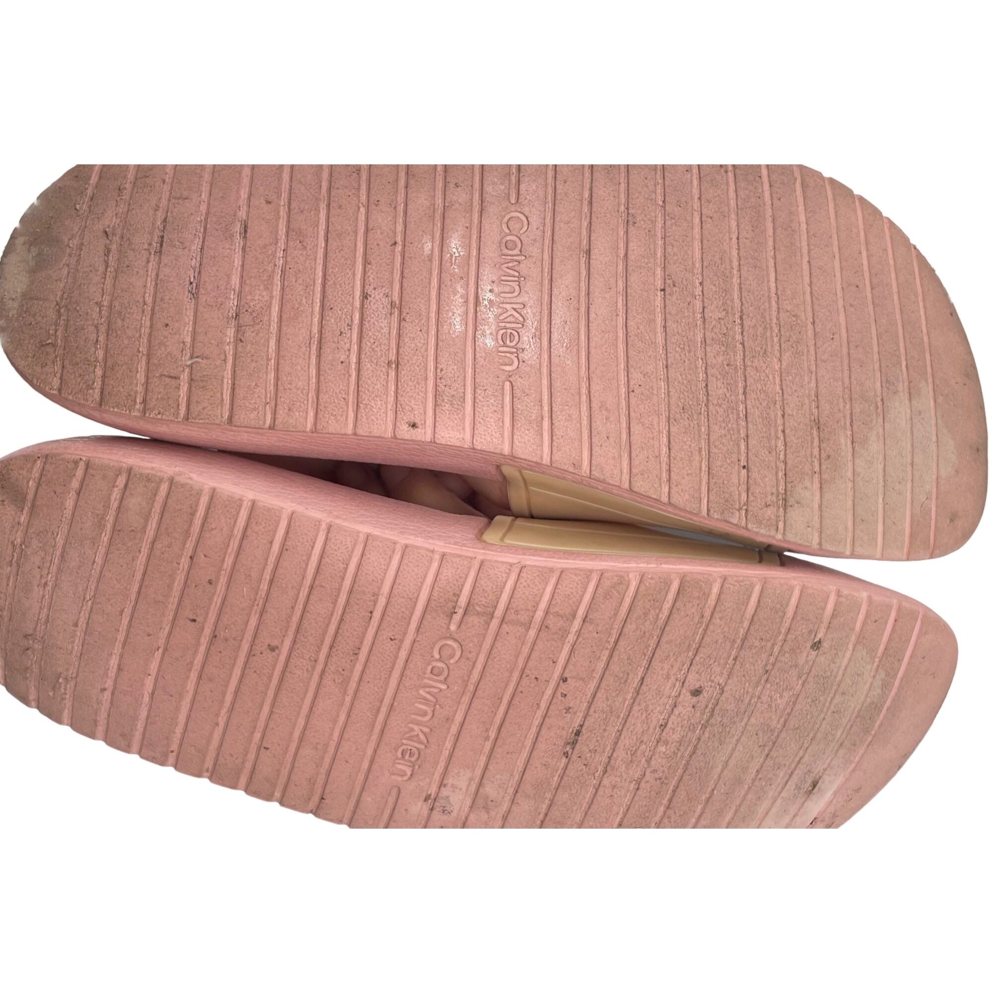 Calvin Klein Women's Size 7 Light Pink Carina Summer Flip Flop