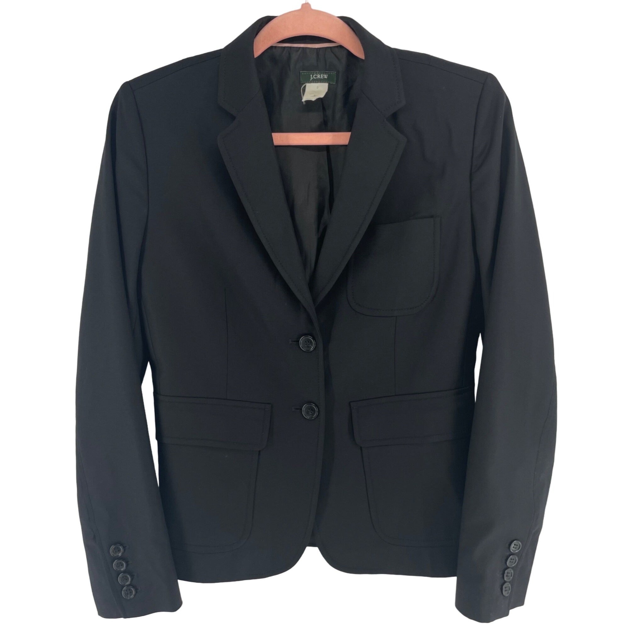 J. Crew Women's Size 2 Black Business Suit Blazer