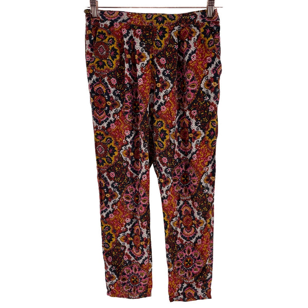 H&M Women's Size 6 Casual Multi-Colored Floral Print Boho Pants