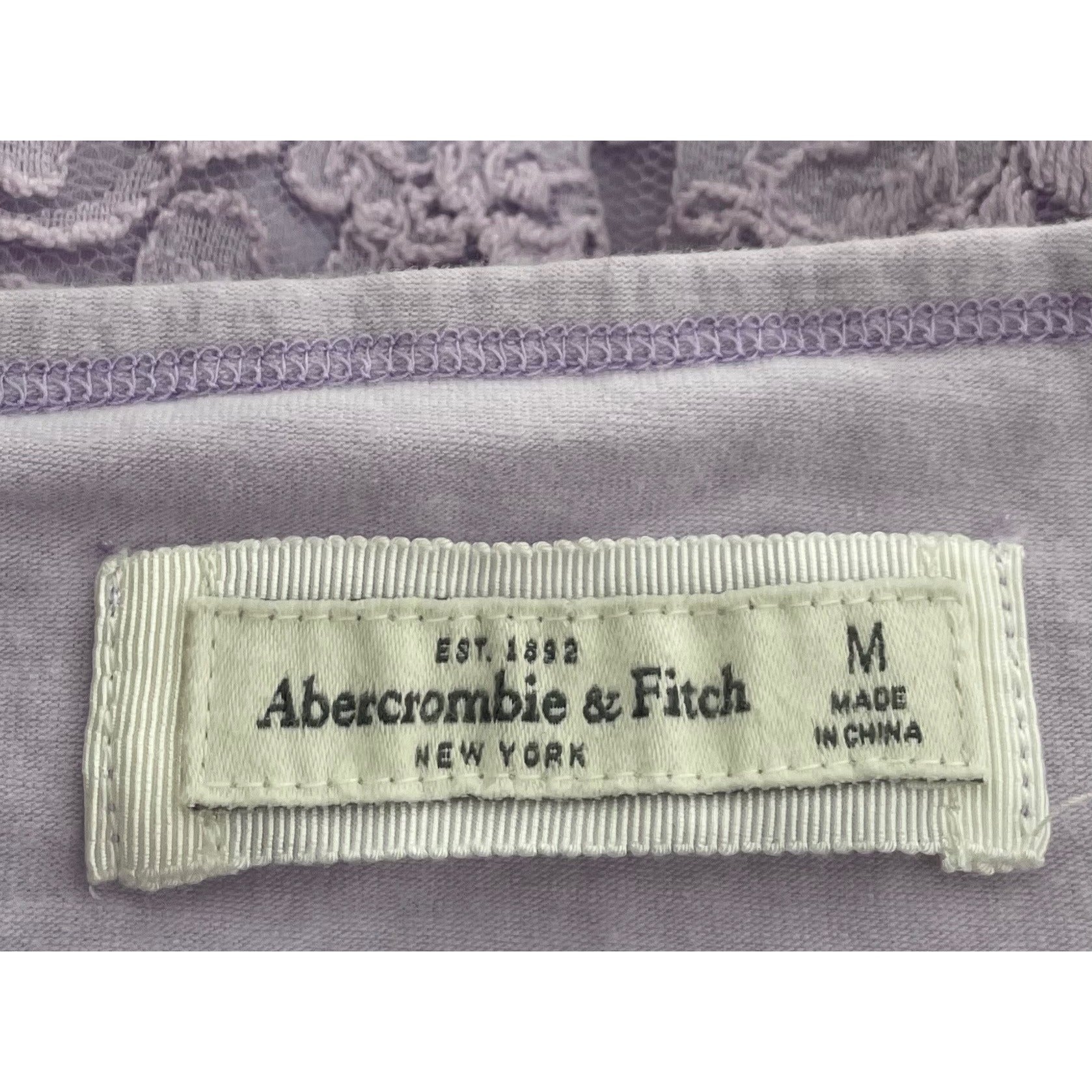 Abercrombie & Fitch Women's Size Medium Lilac Purple Lace Mini Skirt