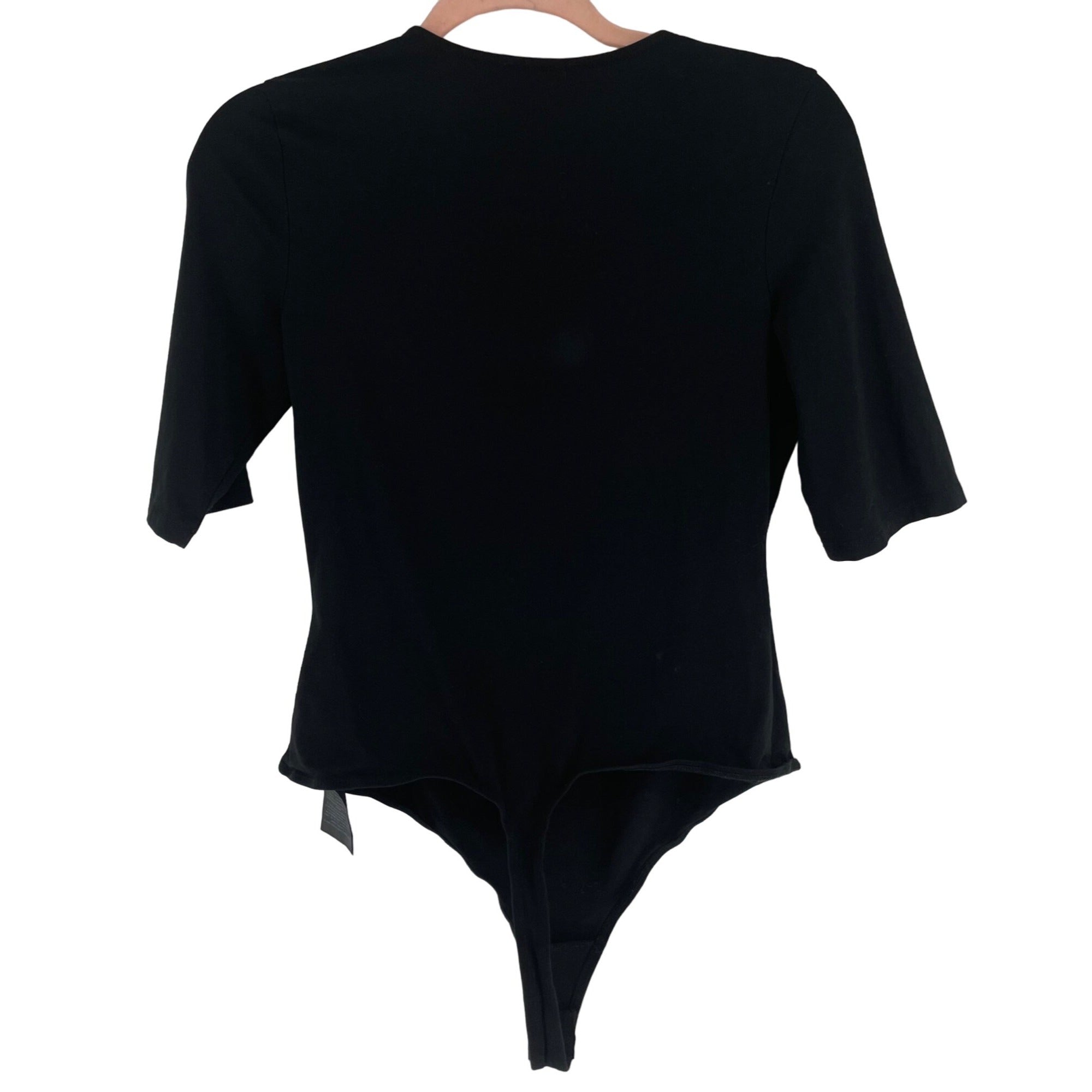 Guess Women's Size Medium Black Stretchy Thong Bodysuit